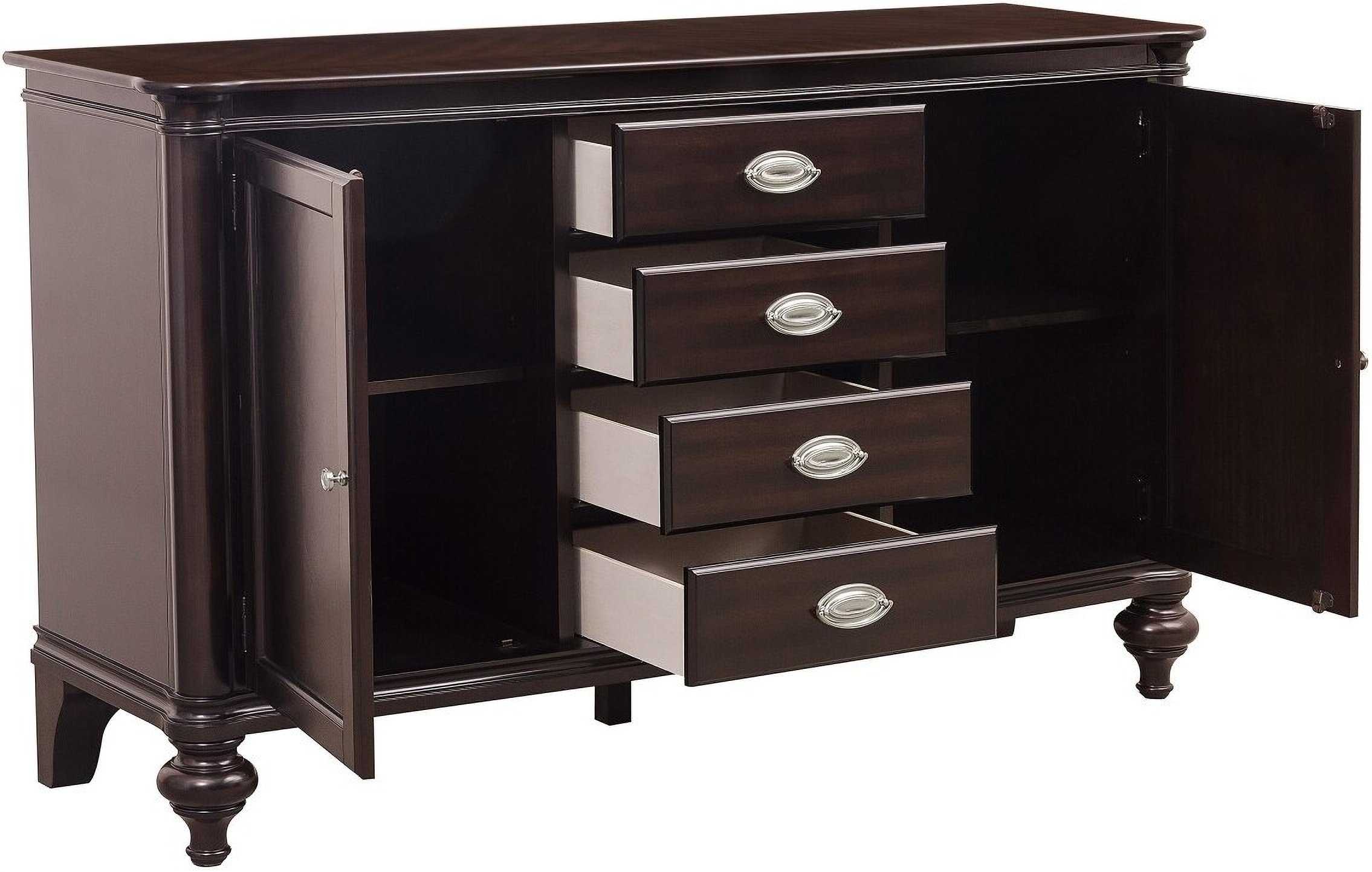 Marston Dark Cherry Buffet By Homelegance Stopbedrooms