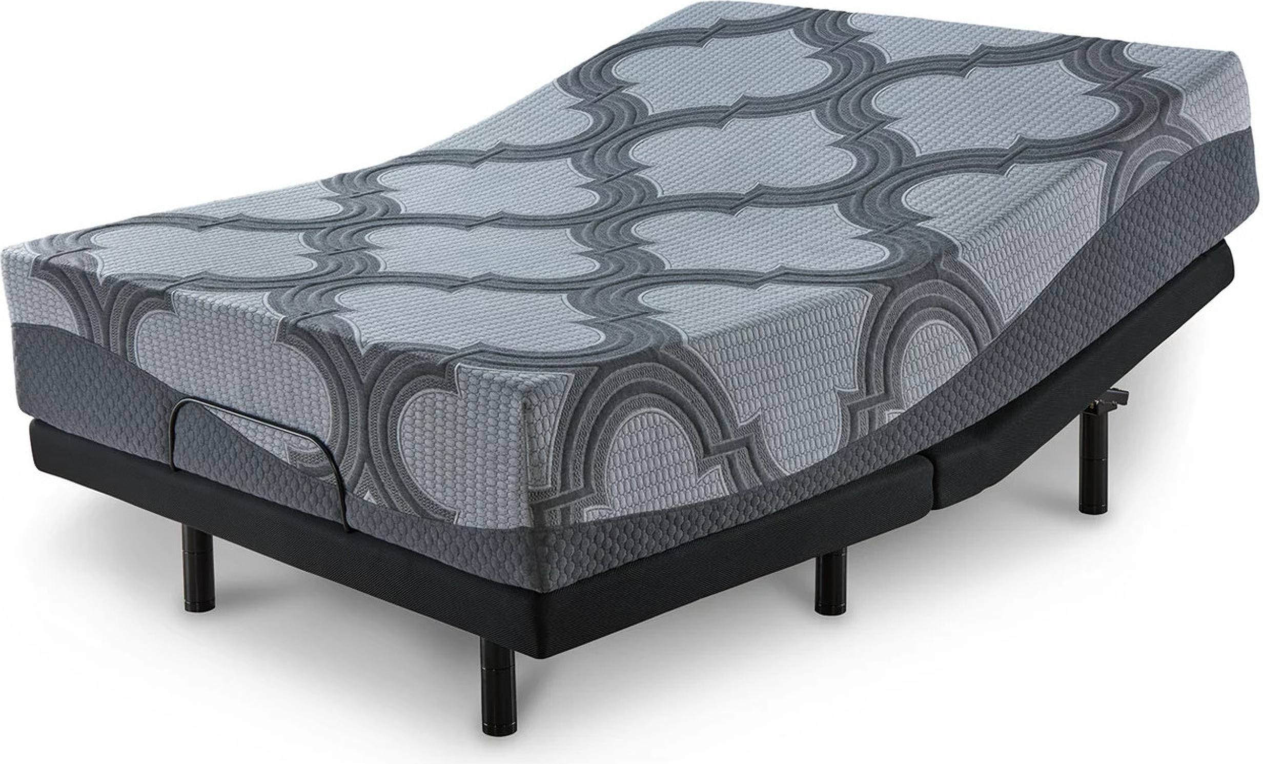 Coaster Negan Queen Adjustable Bed Base Grey and Black