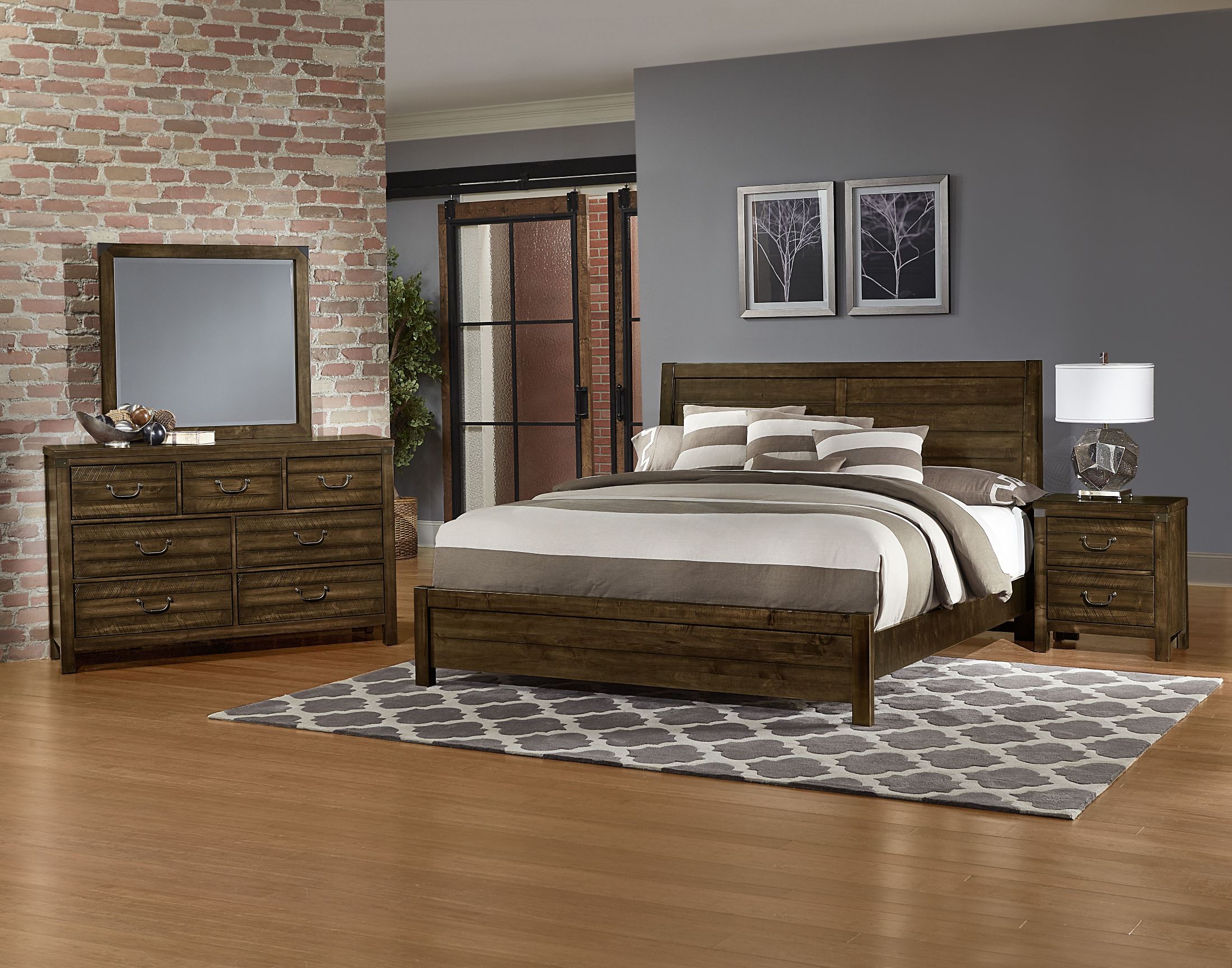 bedroom flooring for dark maple furniture
