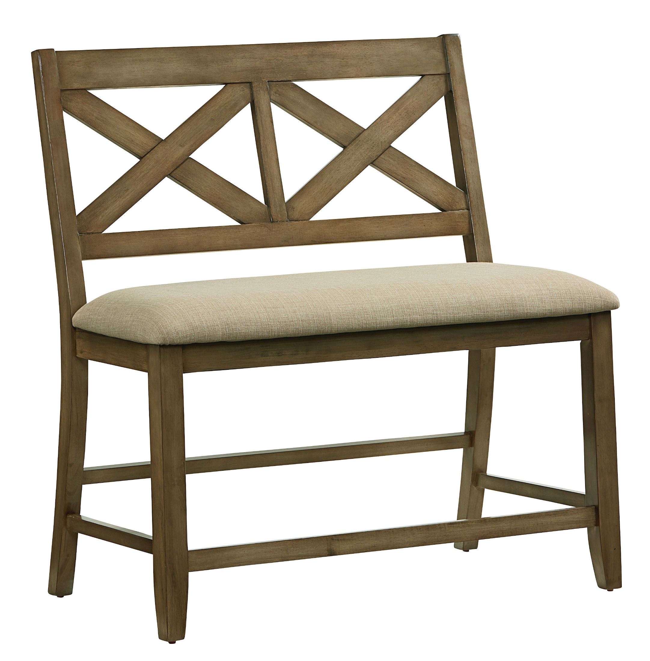Standard Furniture Omaha Weathered Burnished Grey X Back