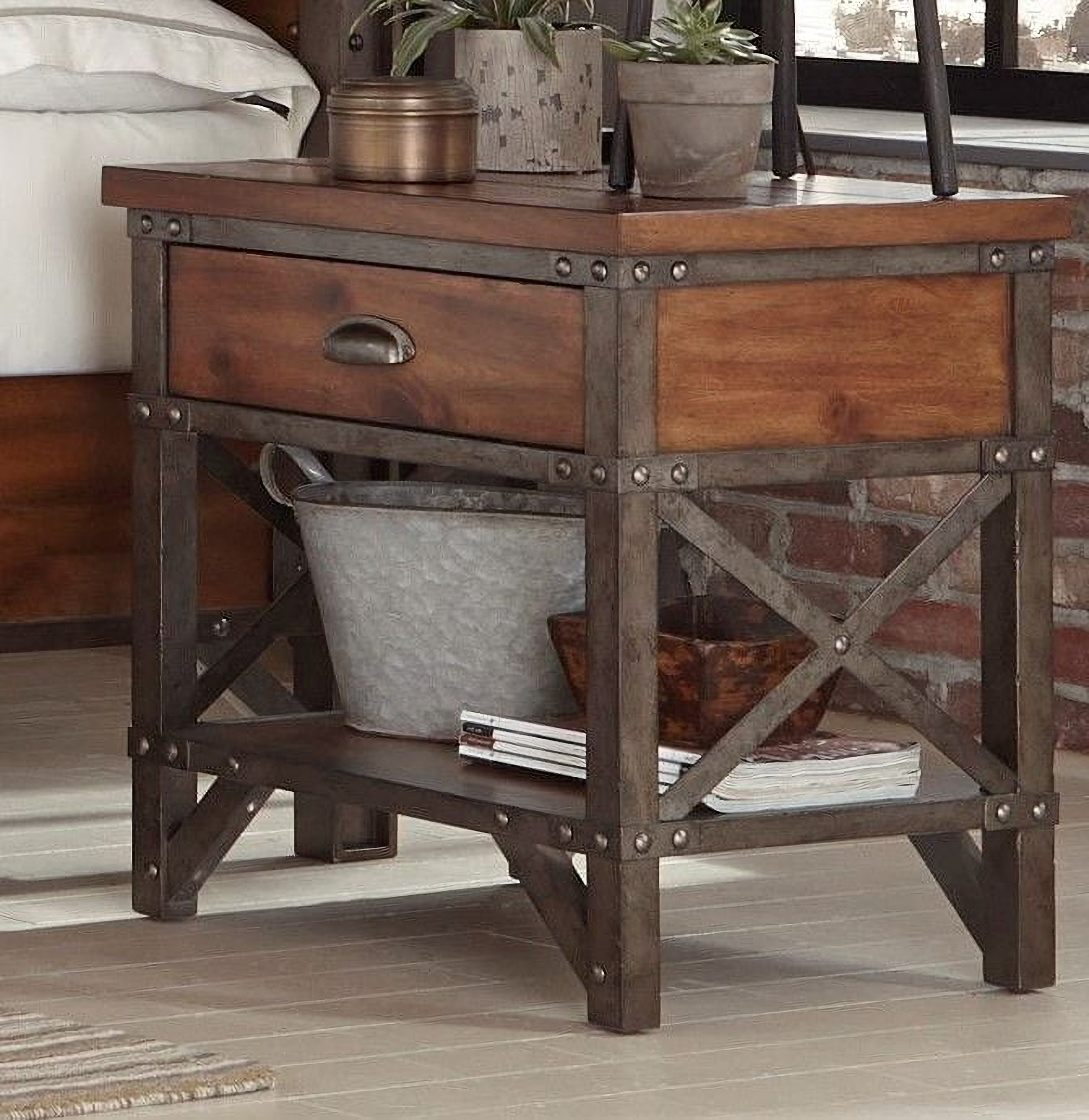 Crate nightstand store