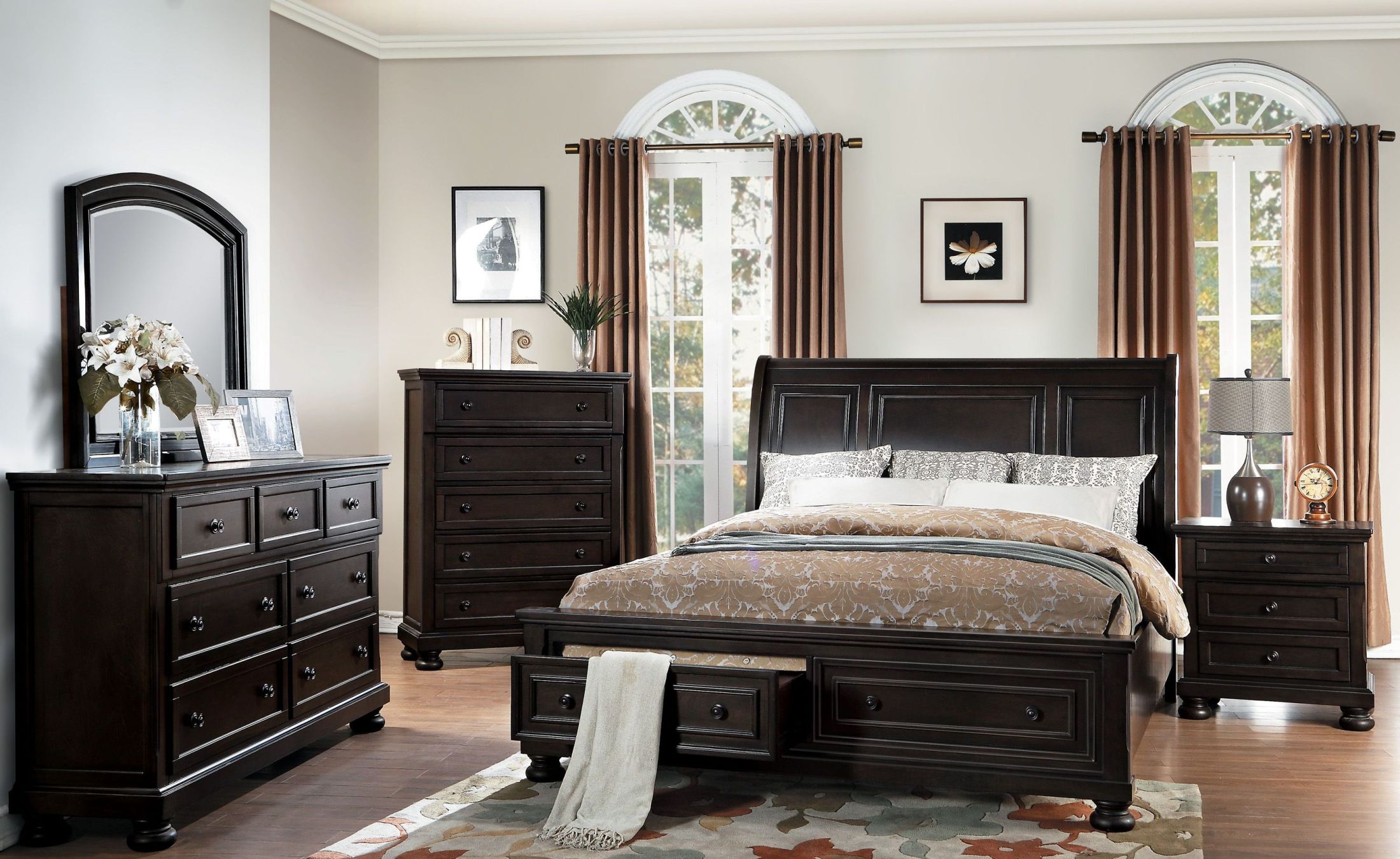 Begonia Storage Platform Bedroom Set 1stopbedrooms