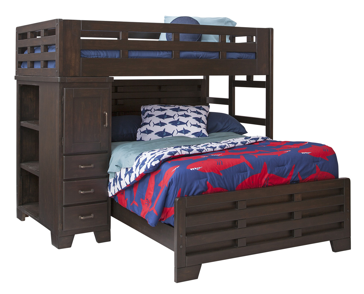 American Woodcrafters Billings Twin Over Full Loft Bed Captain S Twin Over Full Loft Bed Captain S
