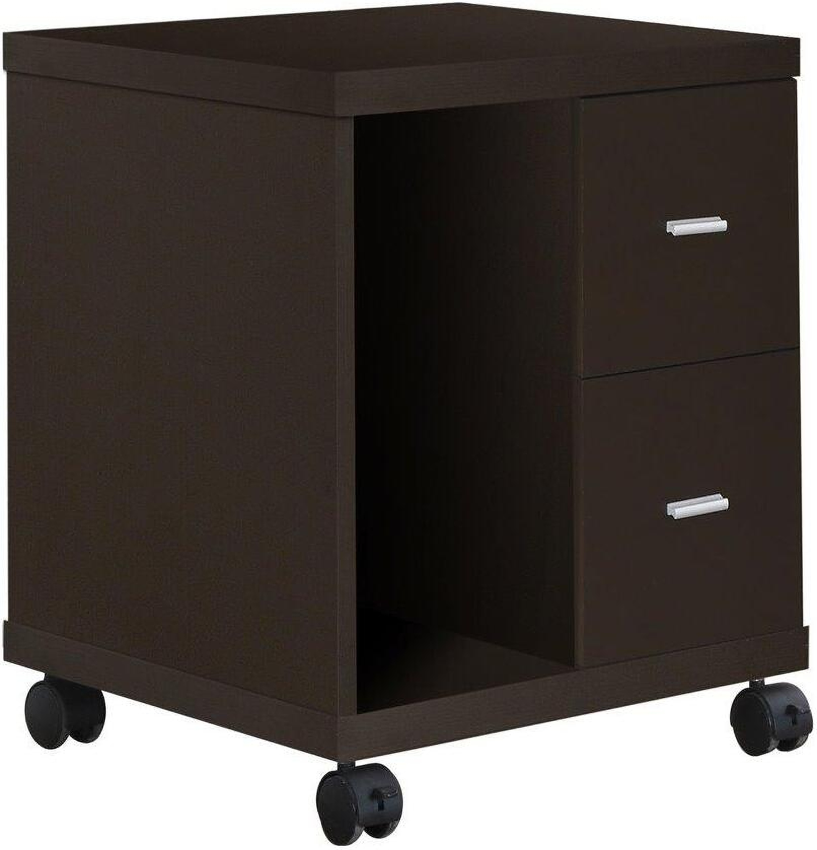 Bush Business Furniture Office 500 16W 2 Drawer File Cabinet - Assembled Black Walnut