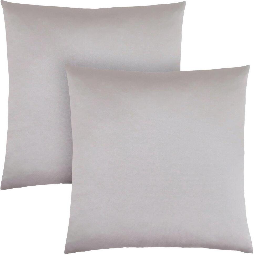 Monarch Specialties 18 x 18 Satin Pillow, Set of 2 - Silver