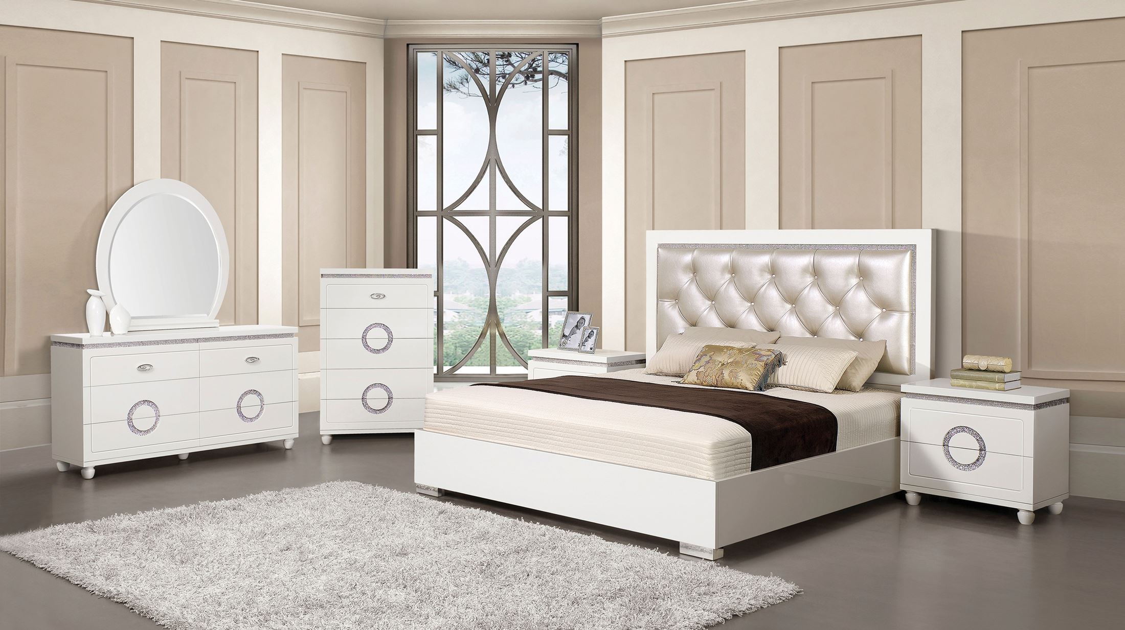 luna high gloss bedroom furniture