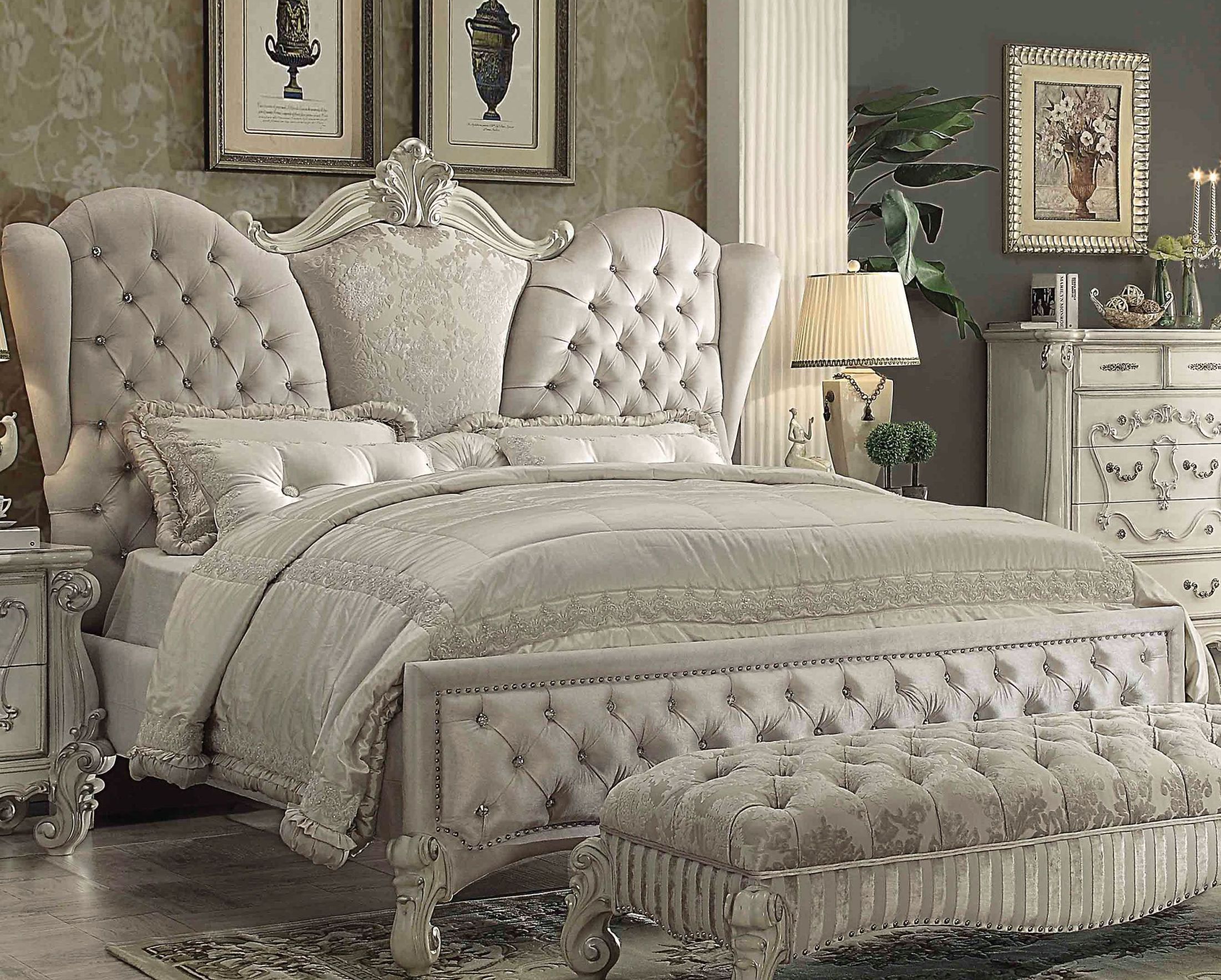 versailles linen white bedroom furniture