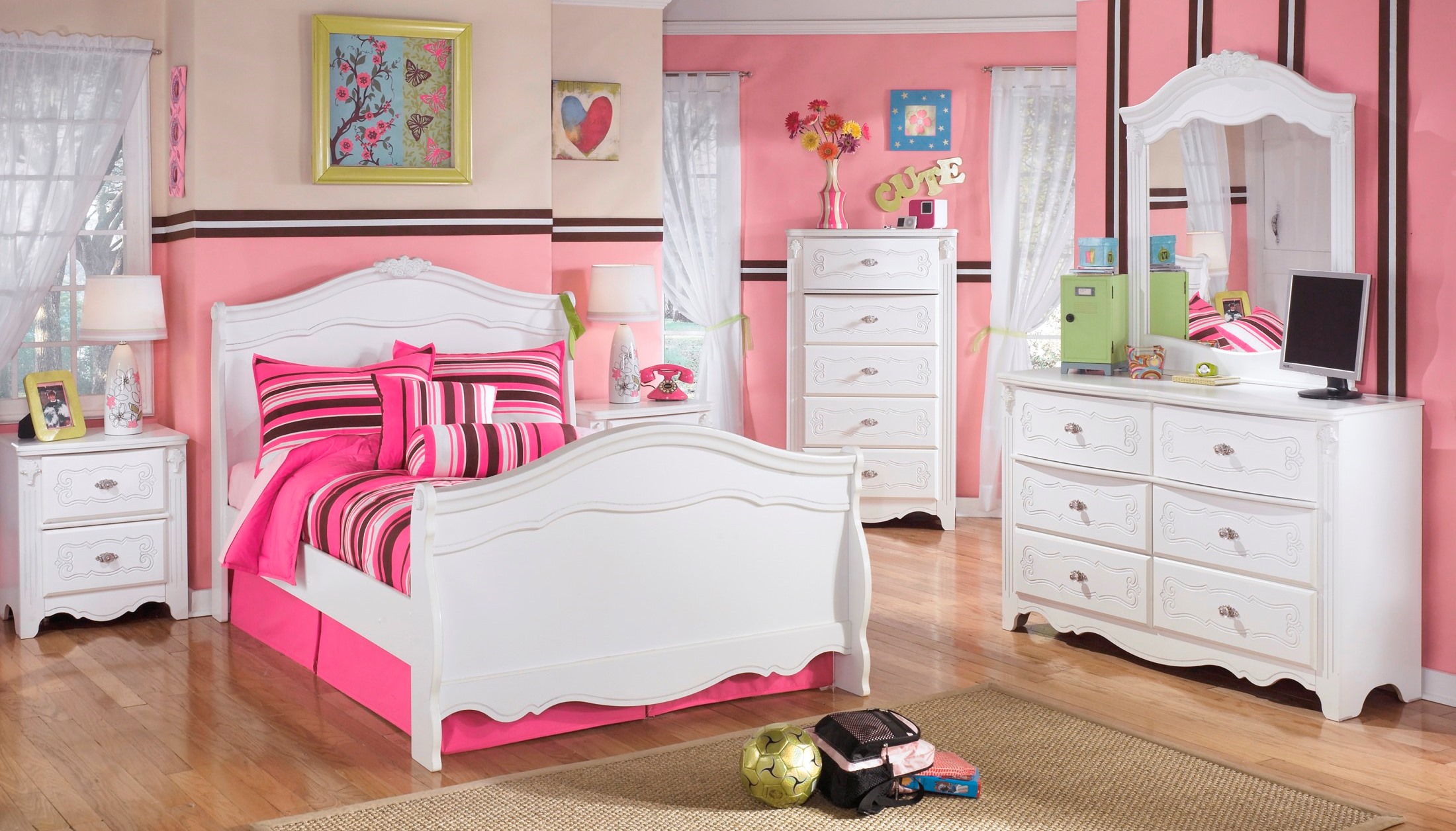 Exquisite Youth Sleigh Bedroom Set