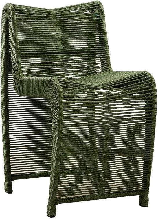 Lorenzo Rope Outdoor Patio Chairs, Set of 2 - Olive Green, 1