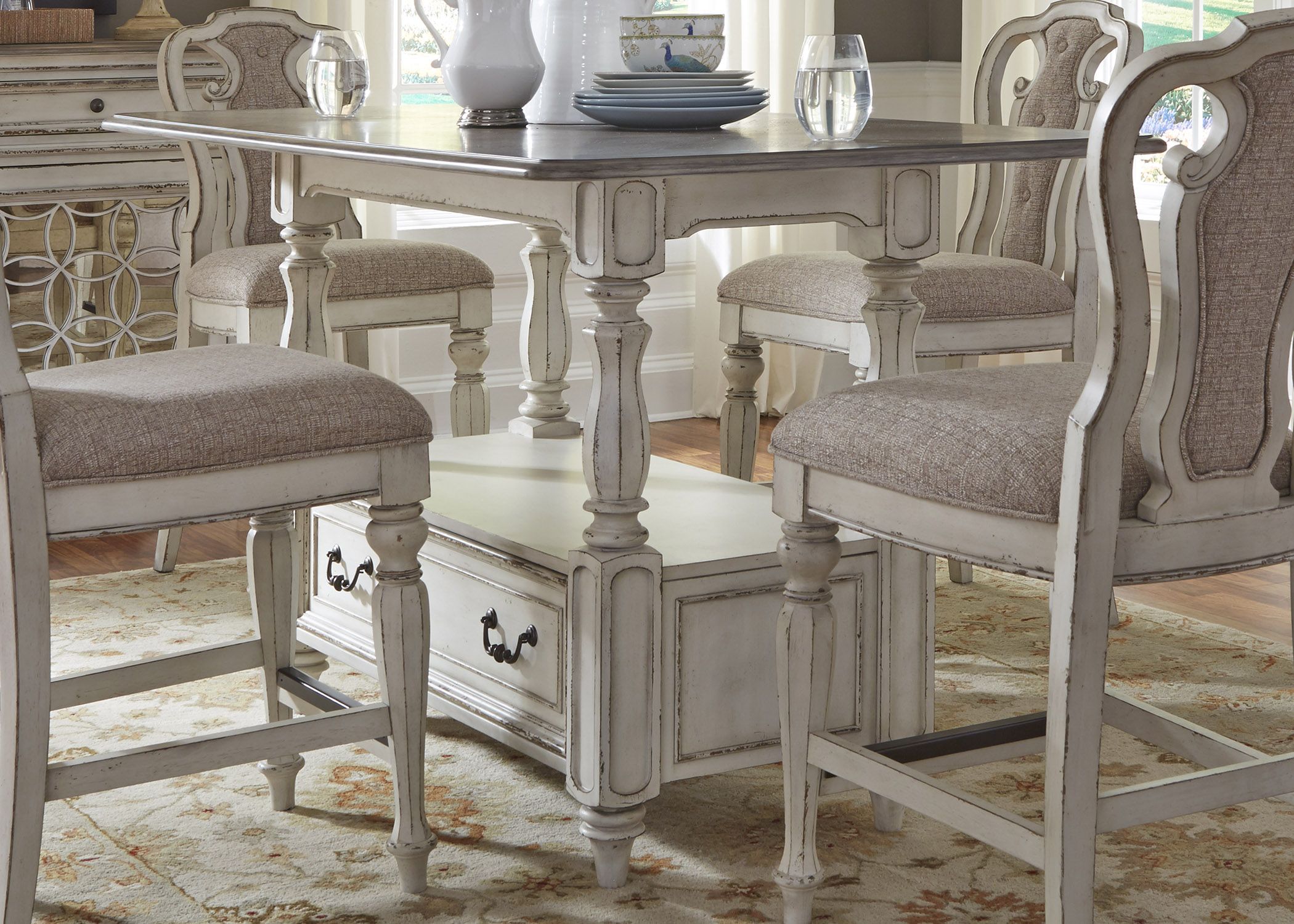 magnolia white kitchen table