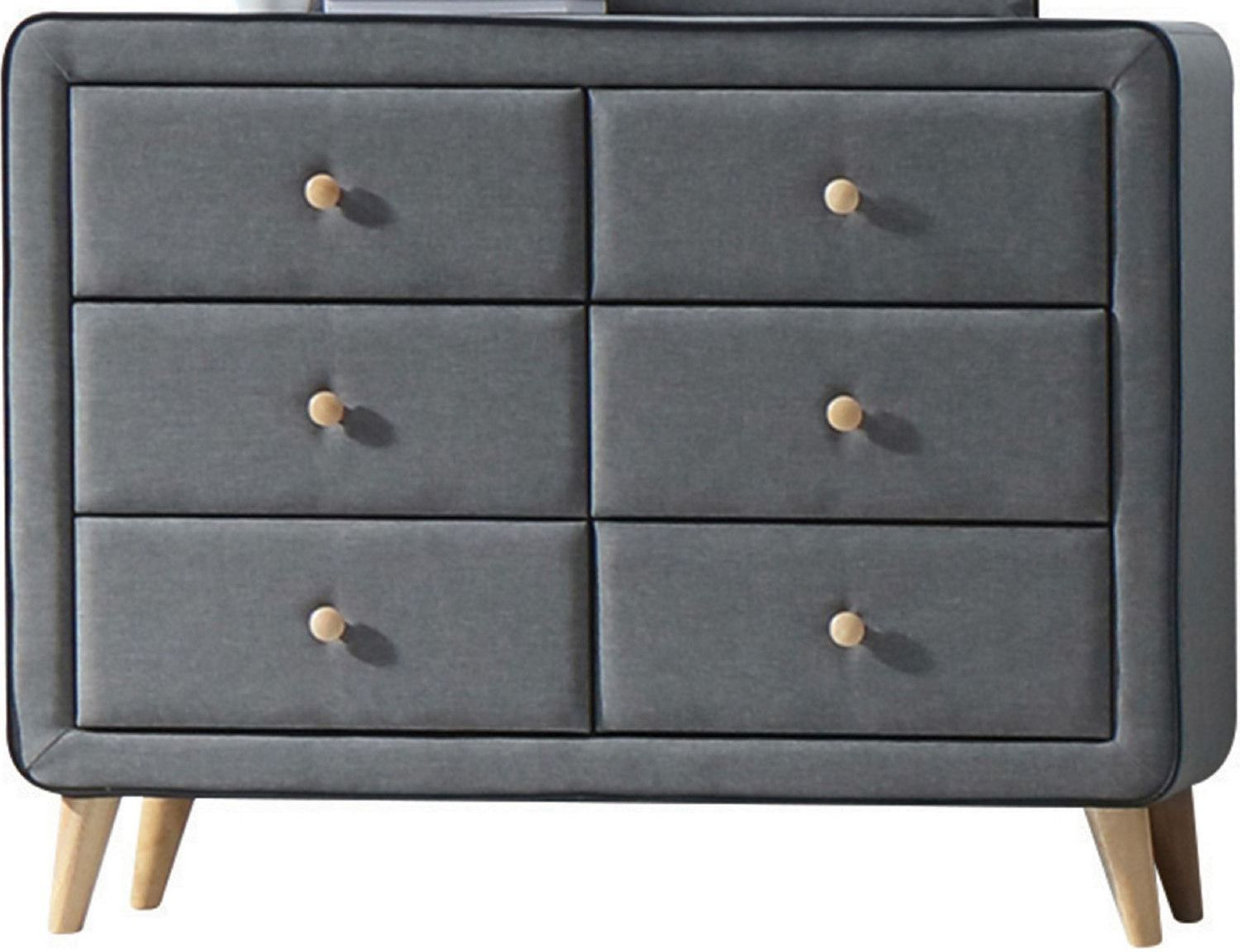 Acme Valda Light Gray Fabric Dresser Acme Valda Light Gray Fabric Dresser