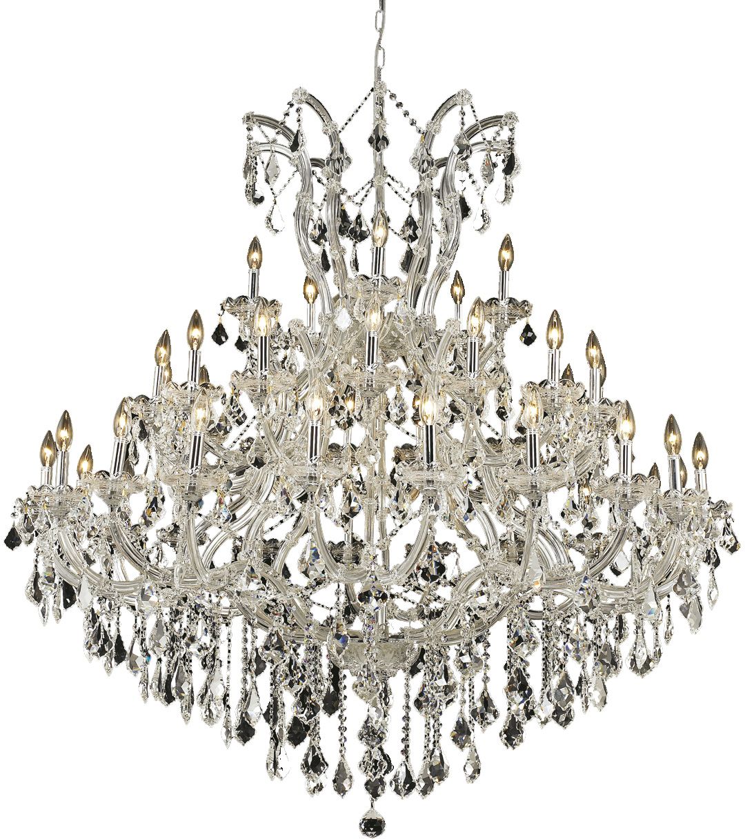 2800G52C/RC Maria Theresa 52" Chrome 41 Light Chandelier With Clear