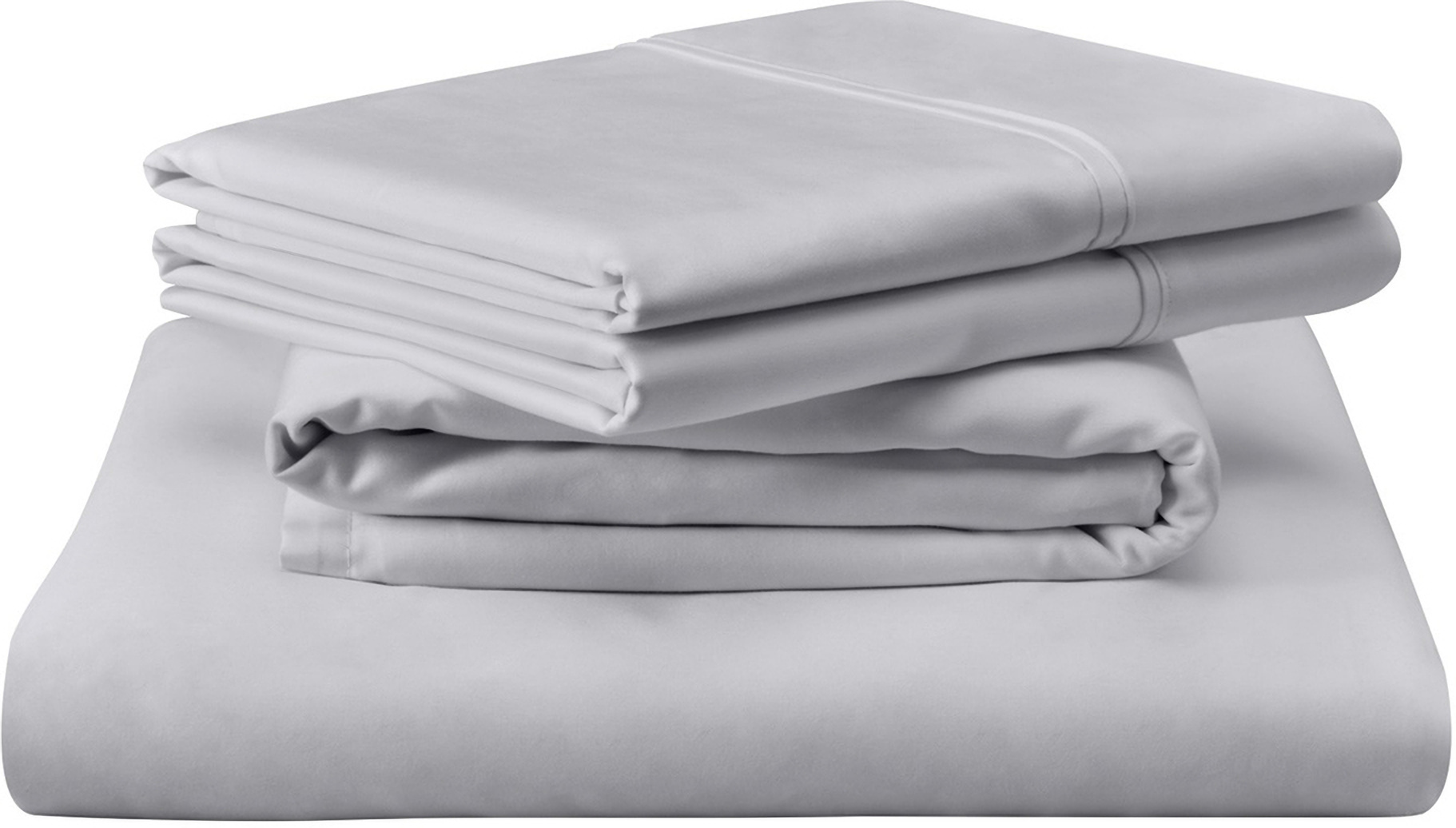 400 Thread Count Egyptian King Cotton Sheet Set In Silver Mist