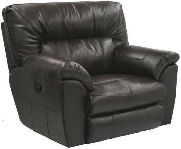 Leather discount snuggler recliner