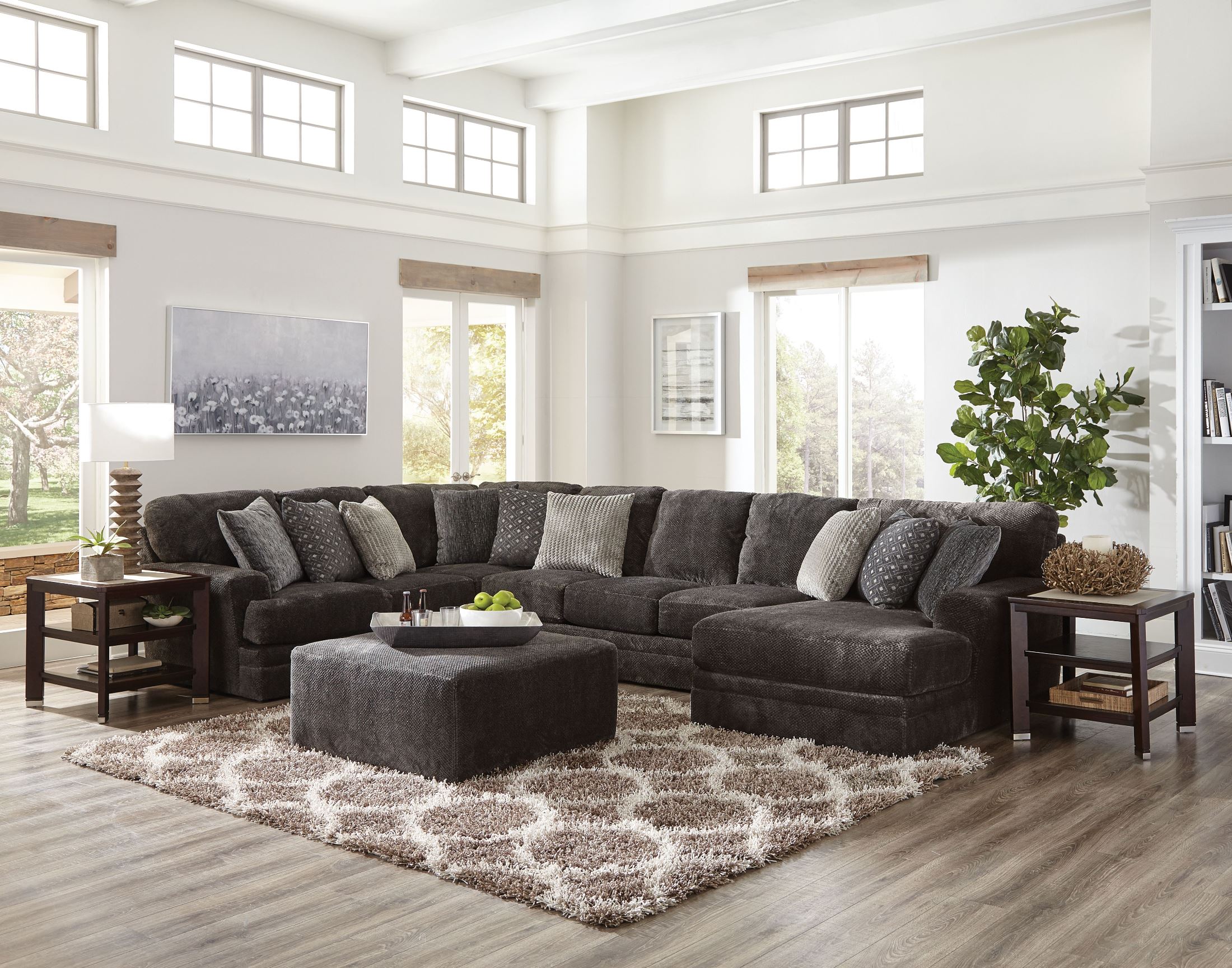 Mammoth Smoke RAF Chaise Sectional by Jackson 1StopBedrooms