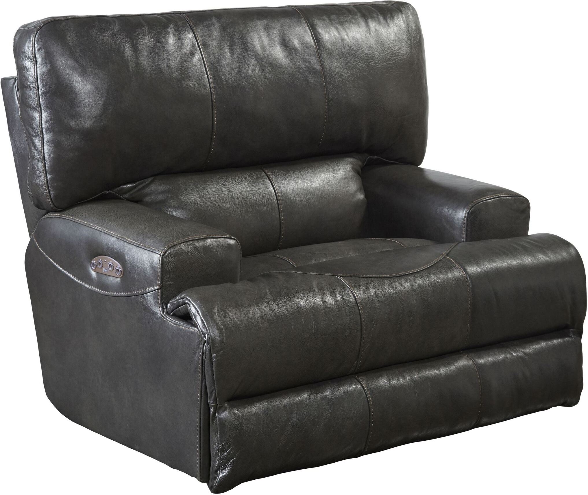 Catnapper Anders Power Lay Flat Recliner with Power Headrest in Dark Chocolate