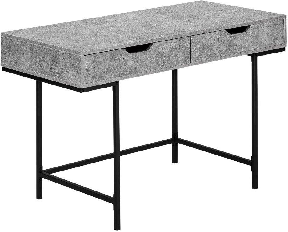 48 Inch Computer Desk In Grey Stone Look I 7559 by Monarch Specialties ...