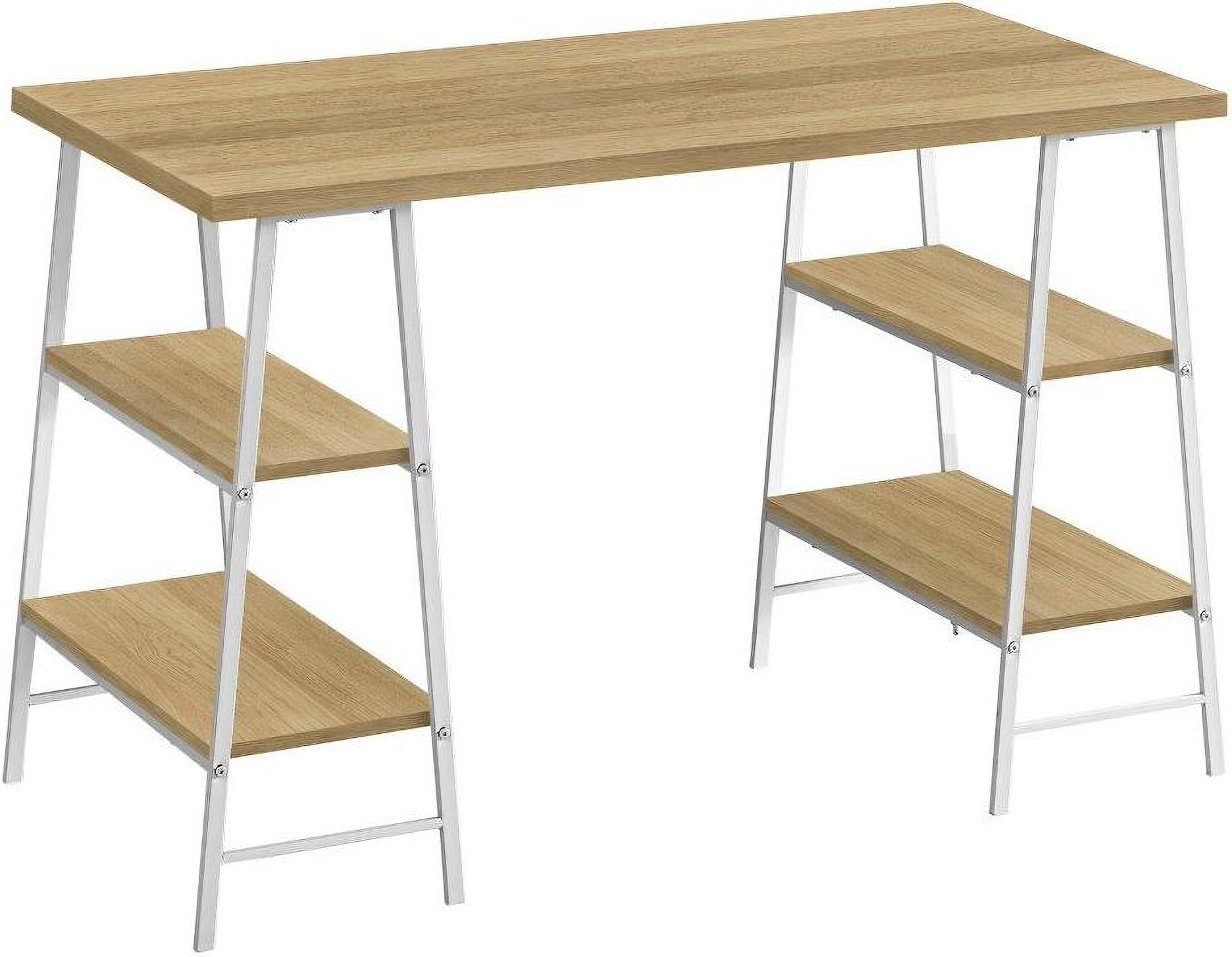 48 Inch Computer Desk In Natural I 7529 by Monarch Specialties