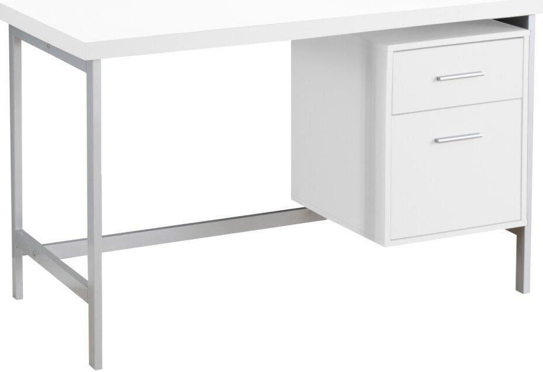 Monarch Specialties 60 in. Computer Desk, White