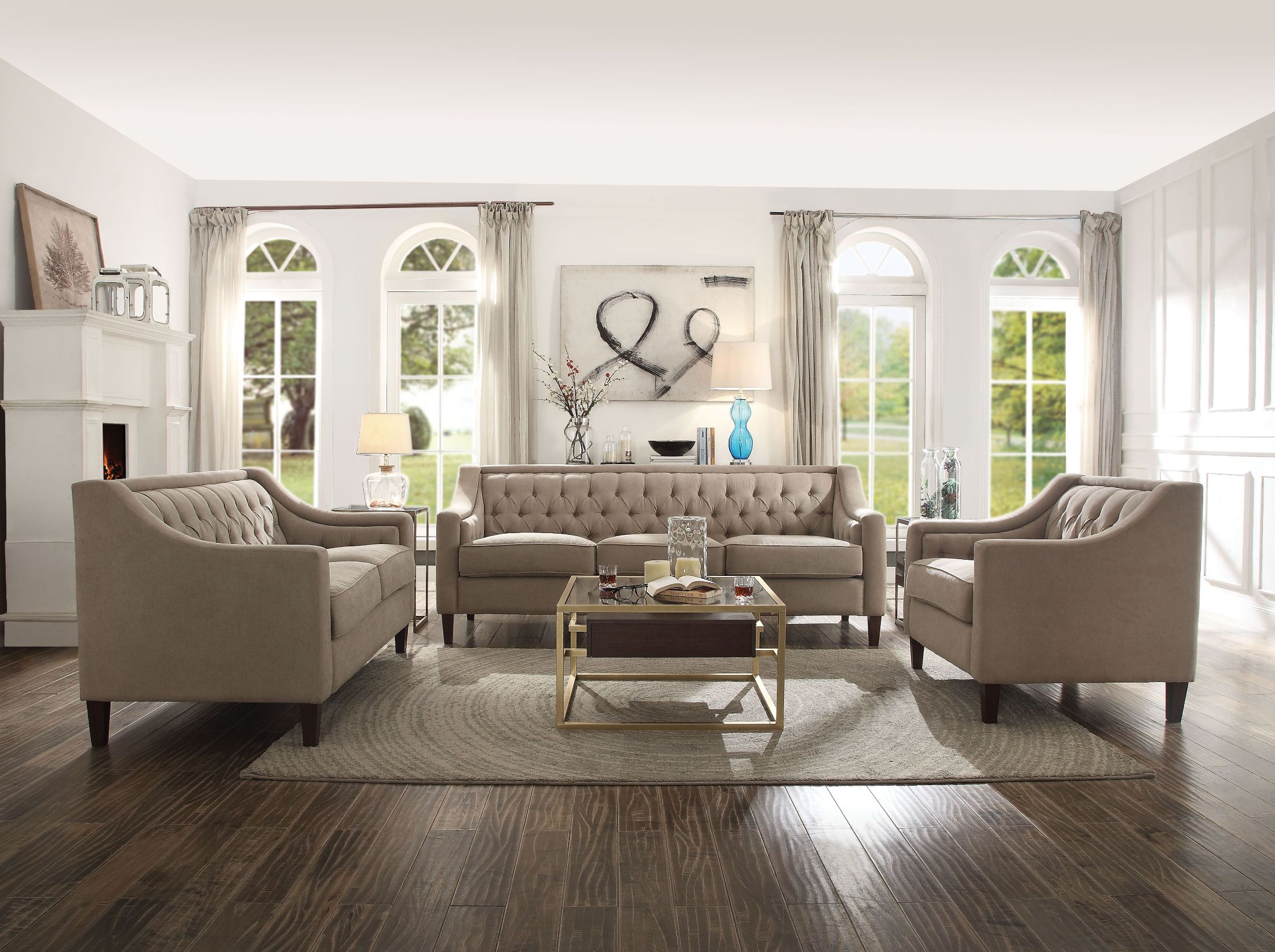 suzanne beige living room set
