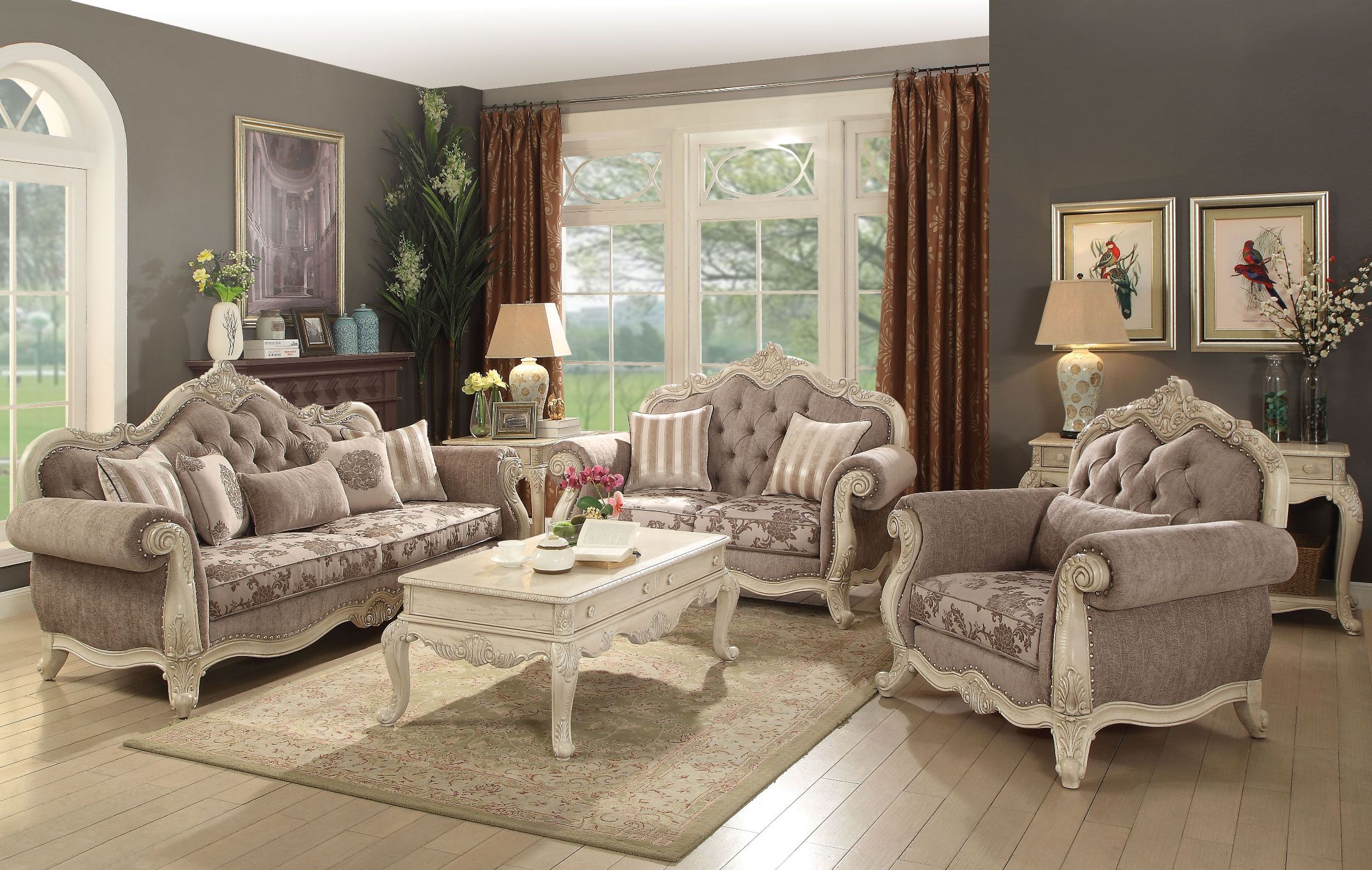 Roy Gray Living Room Set By Coaster