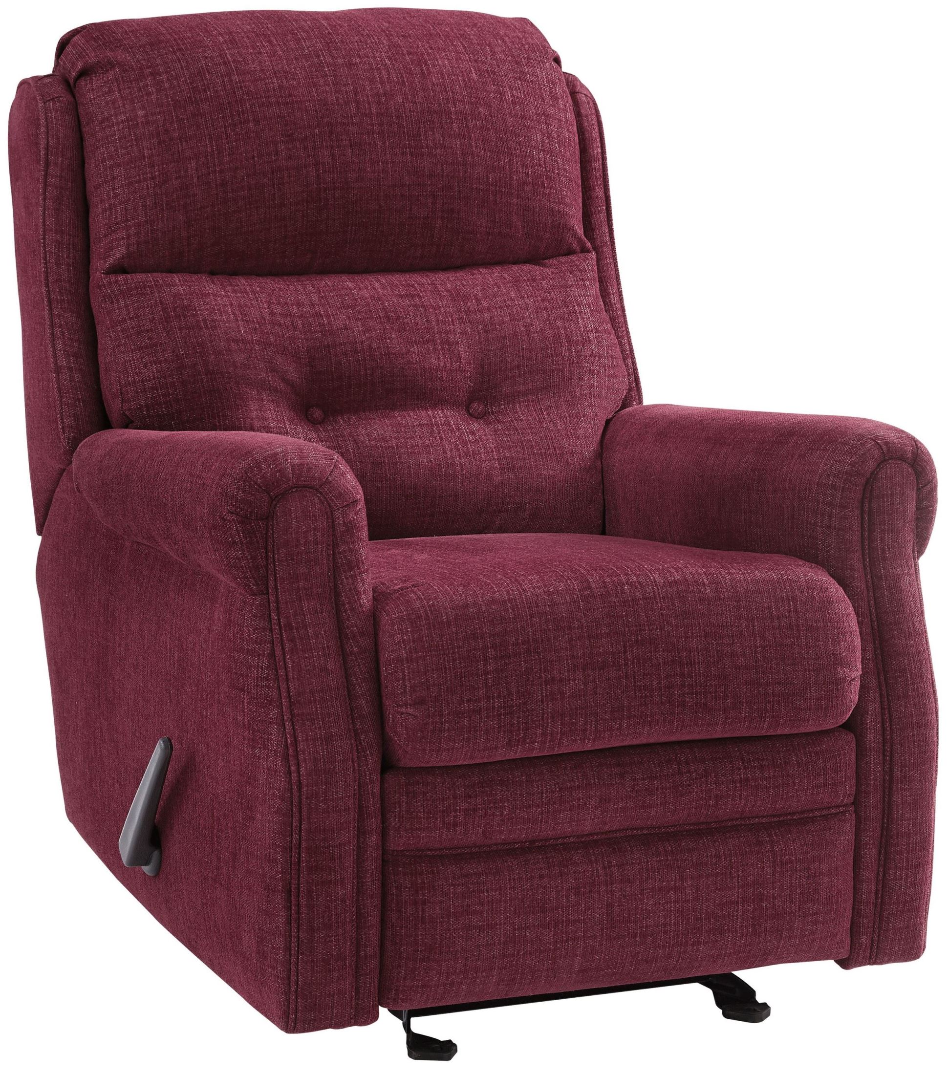 Penzberg Burgundy Glider Recliner - 1StopBedrooms.