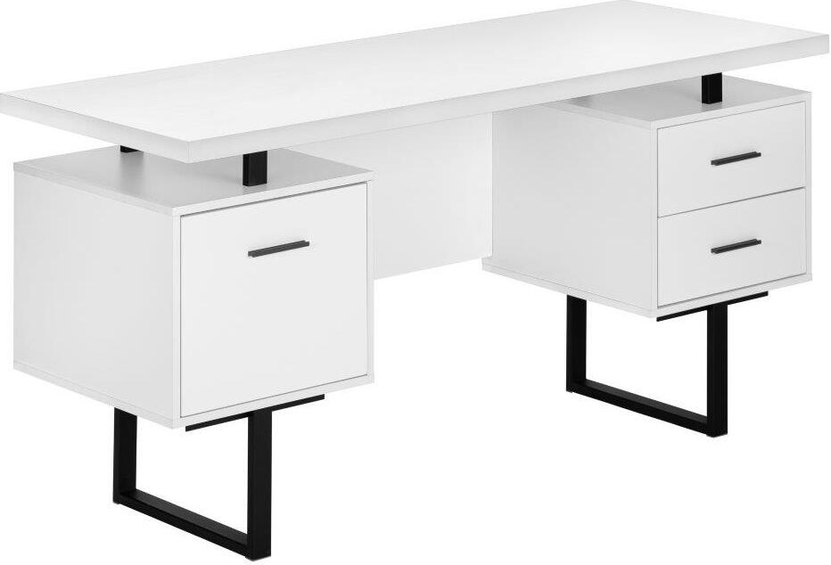 Monarch Hollow-Core Office Desk, Cappuccino, 60