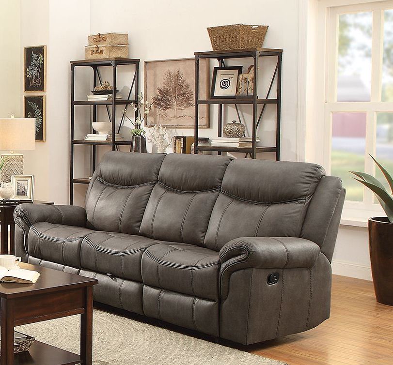 Sawyer Two Tone Taupe Reclining Sofa Sawyer Two Tone Taupe Reclining Sofa