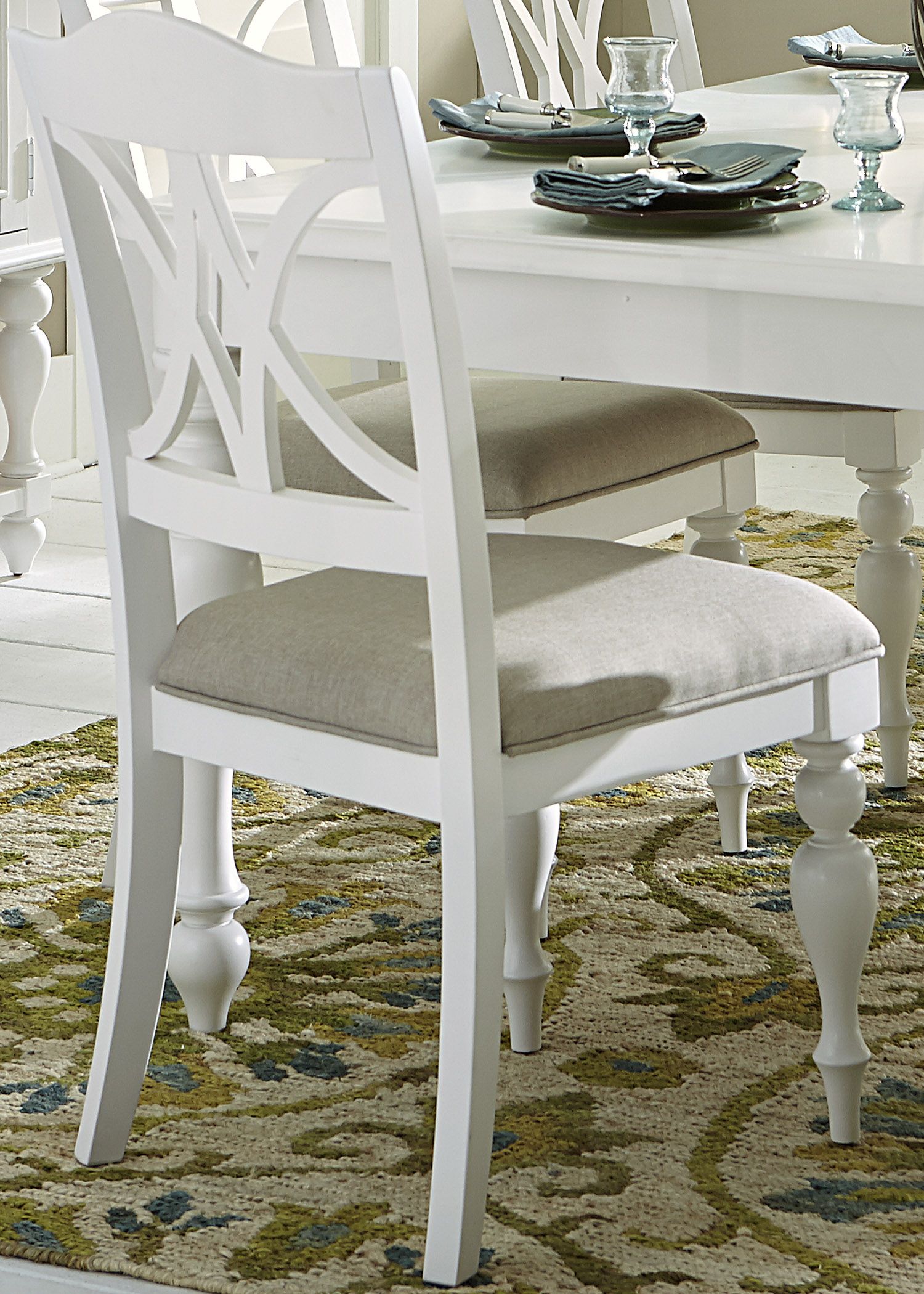 summer house oyster white dining set