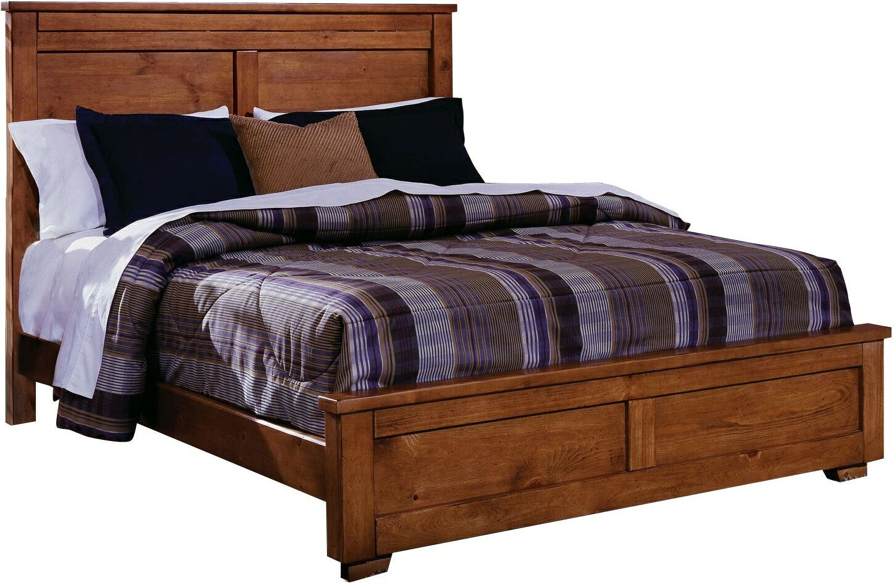 Diego Cinnamon Pine Queen Panel Bed by Progressive Furniture