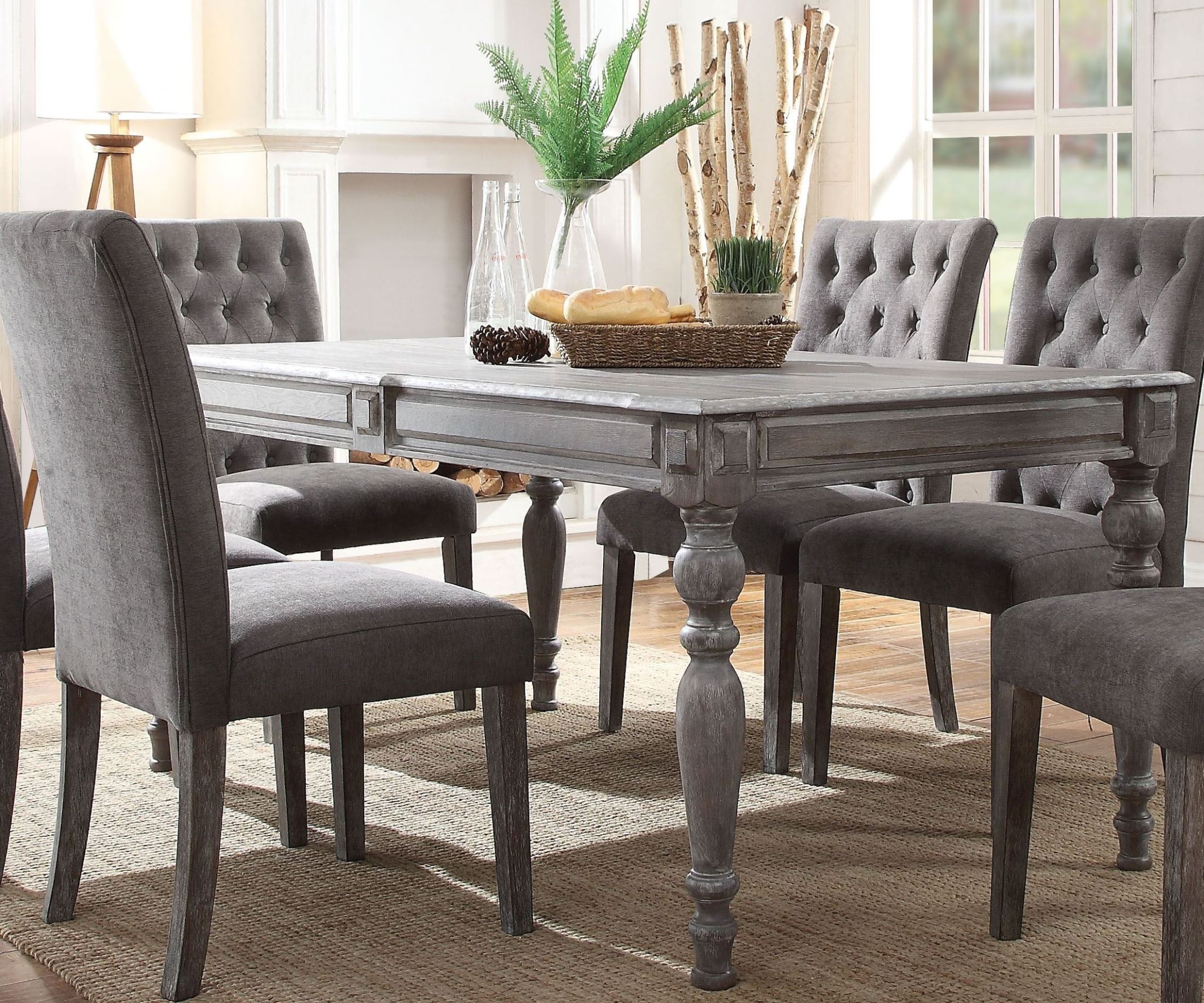 Godeleine Weathered Gray Oak Dining Table - 1StopBedrooms.