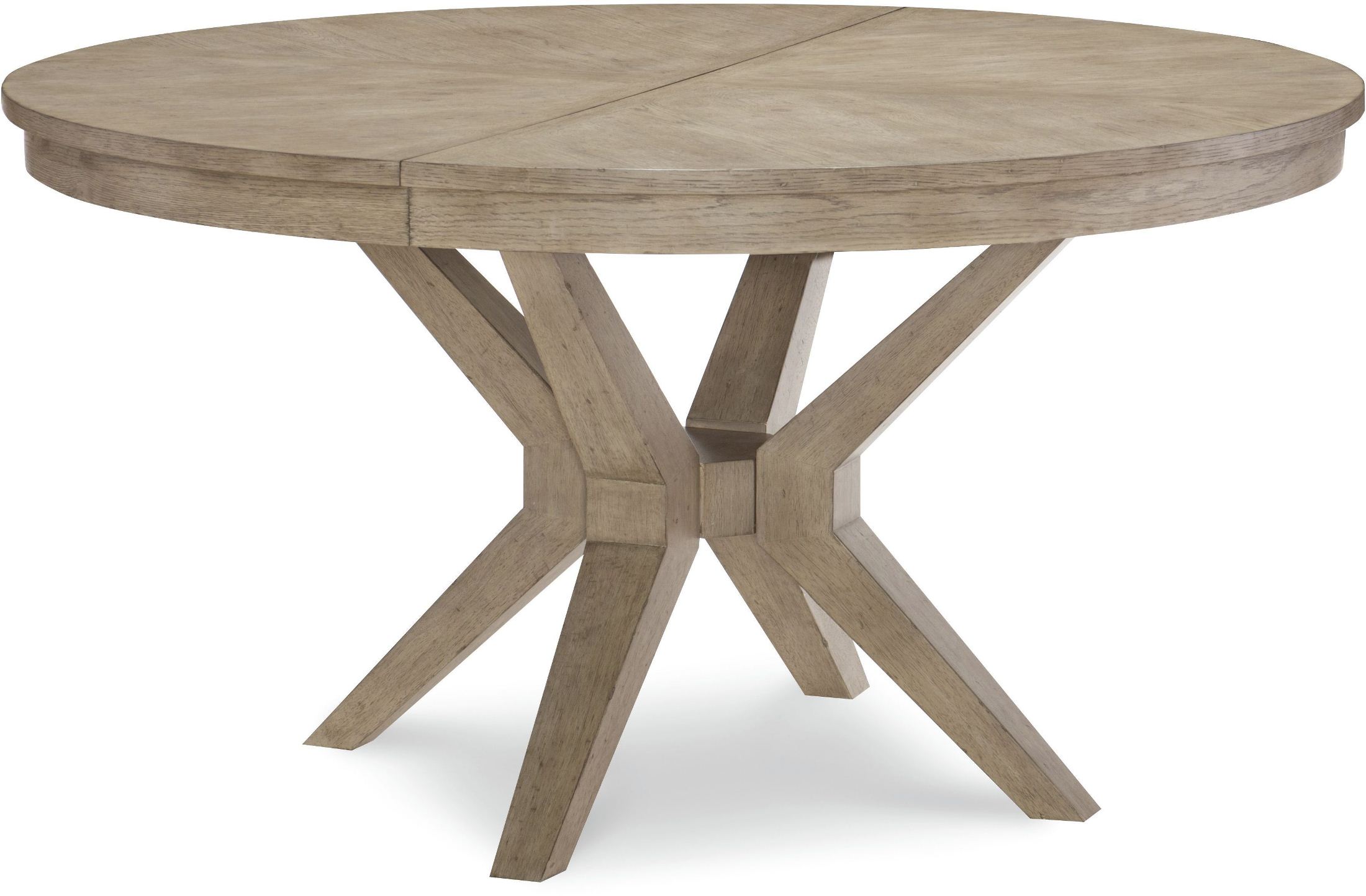 Bridgewater Weathered Oak Round Extendable Leg Dining Table Bridgewater Weathered Oak Round Extendable Leg Dining Table