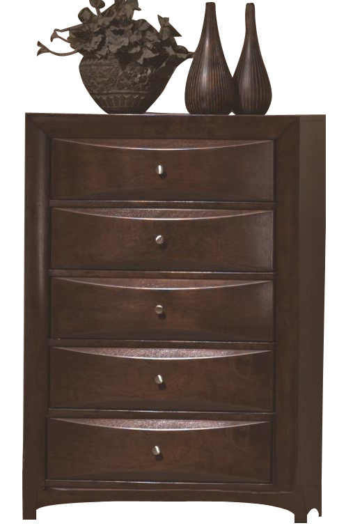 Crown Mark Crown Mark Furniture Emily Drawer Chest in Rich 