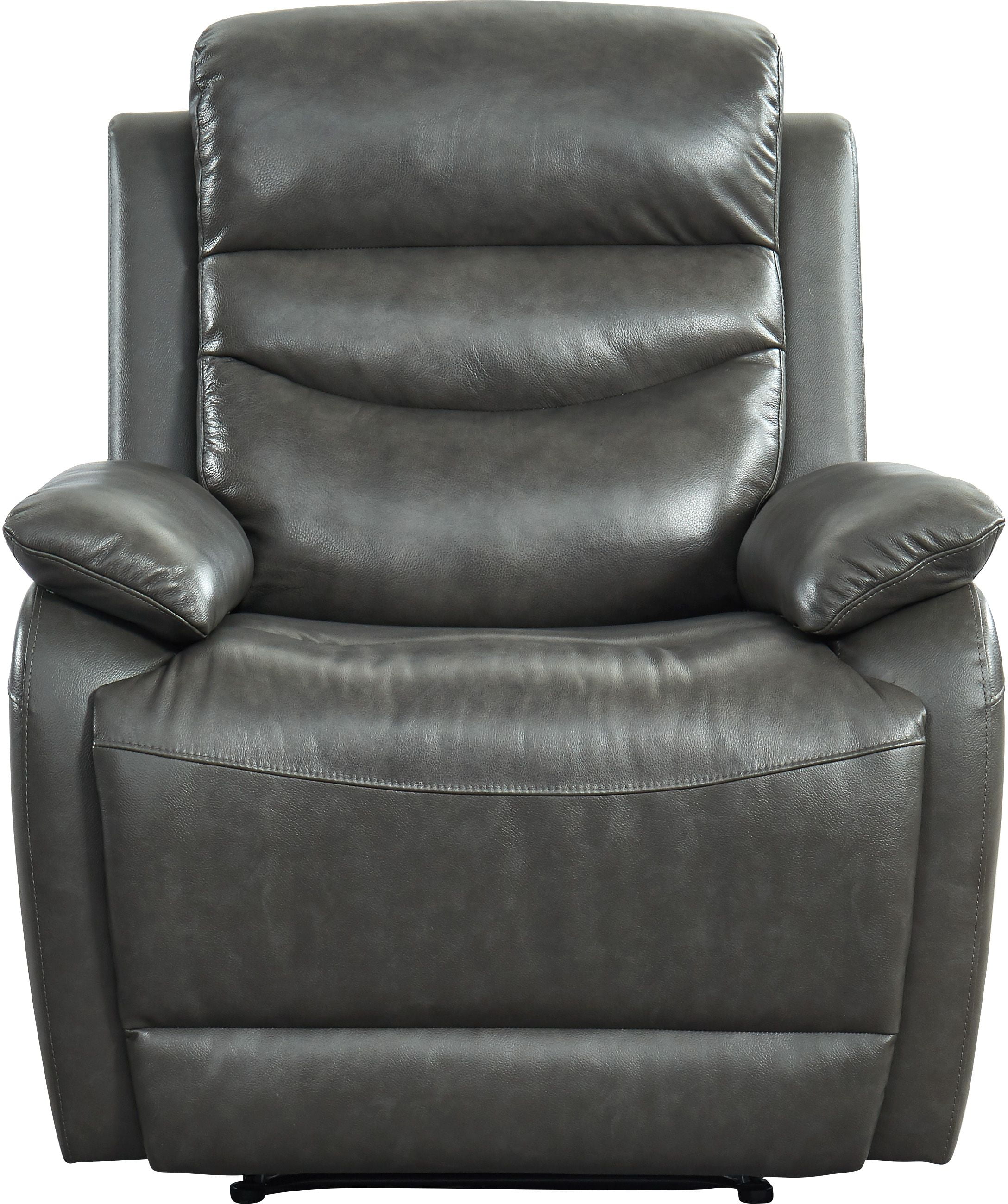 black leather glider recliner