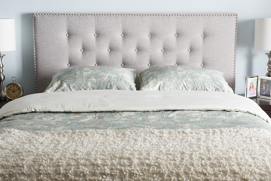 Baxton studio mars modern sale & contemporary fabric headboard