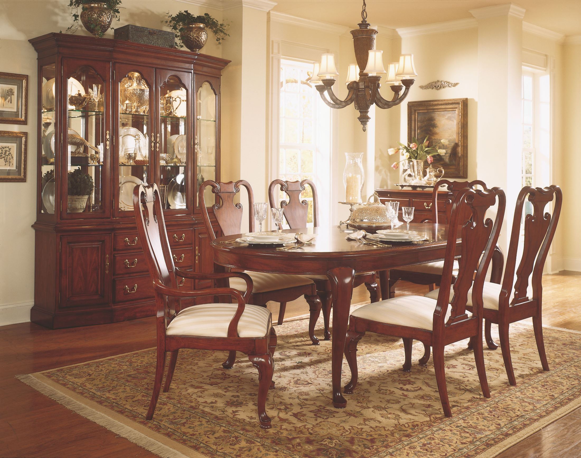 Cherry Grove Classic Antique Cherry Oval Leg Dining Room Set by American  Drew | 1StopBedrooms