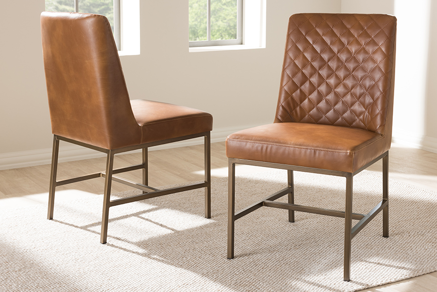 Faux Leather Dining Room Chairs With Arms