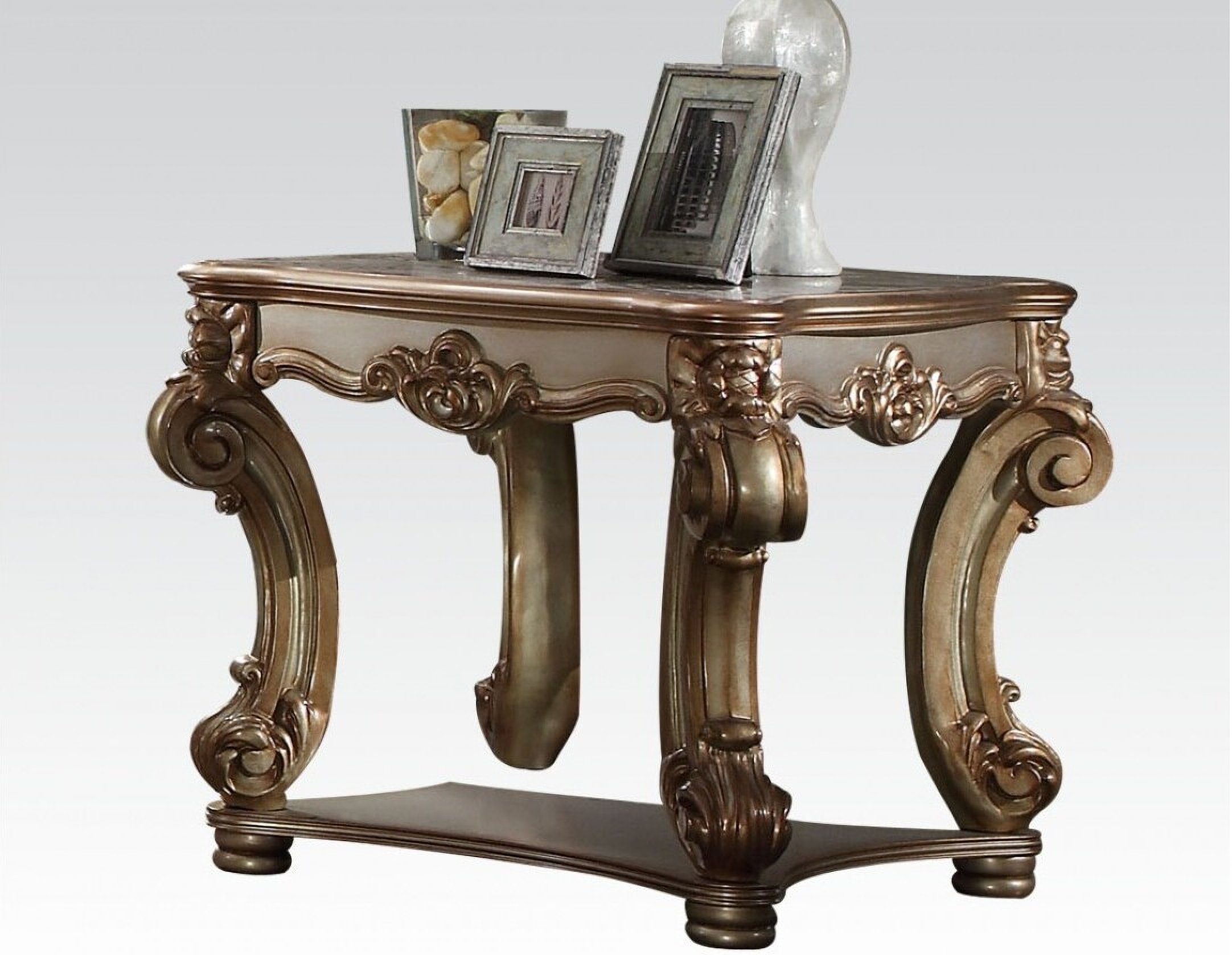 Acme Vendome End Table in Gold Patina 1StopBedrooms