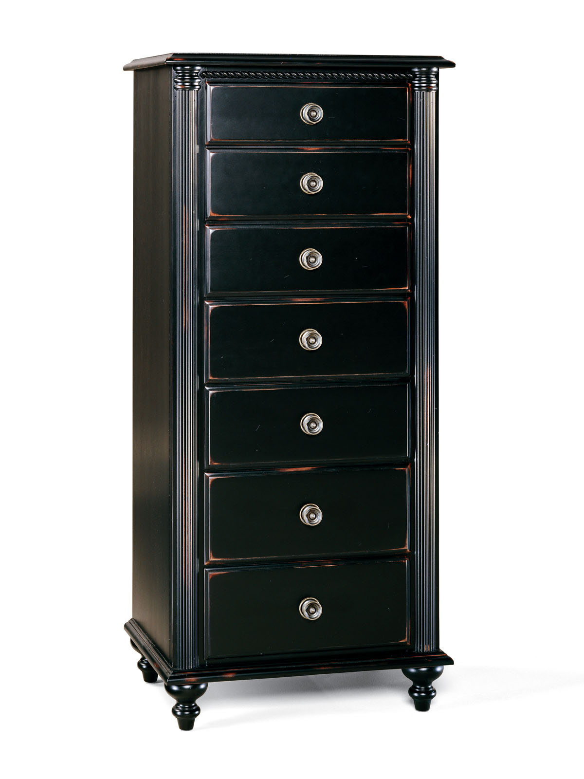 Durham Furniture Savile Row Lingerie Chest In Antique Black 980