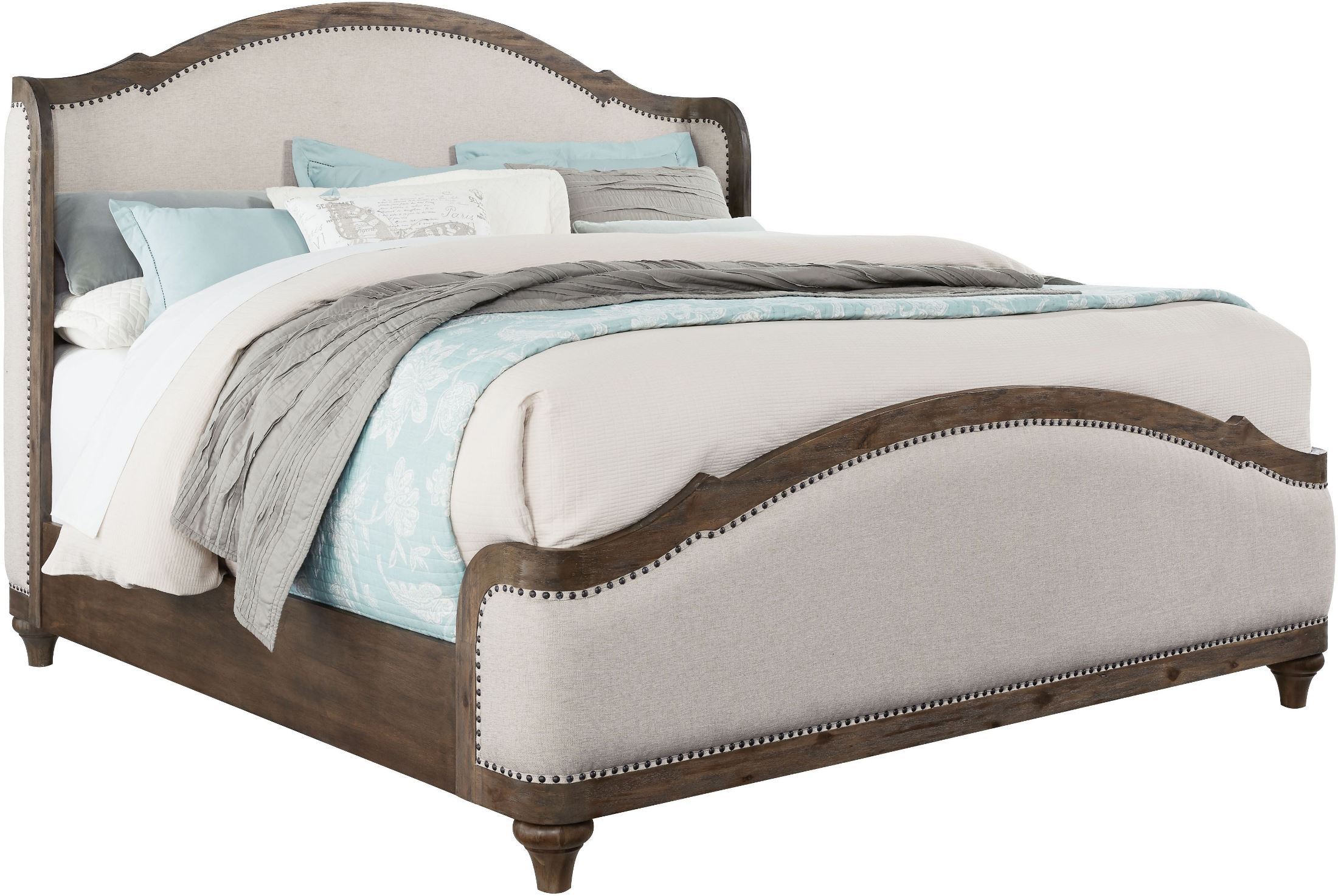 Standard Furniture Parliament Vintage Dusty Brown King Upholstered Parliament Vintage Dusty Brown King Upholstered Platform Bed