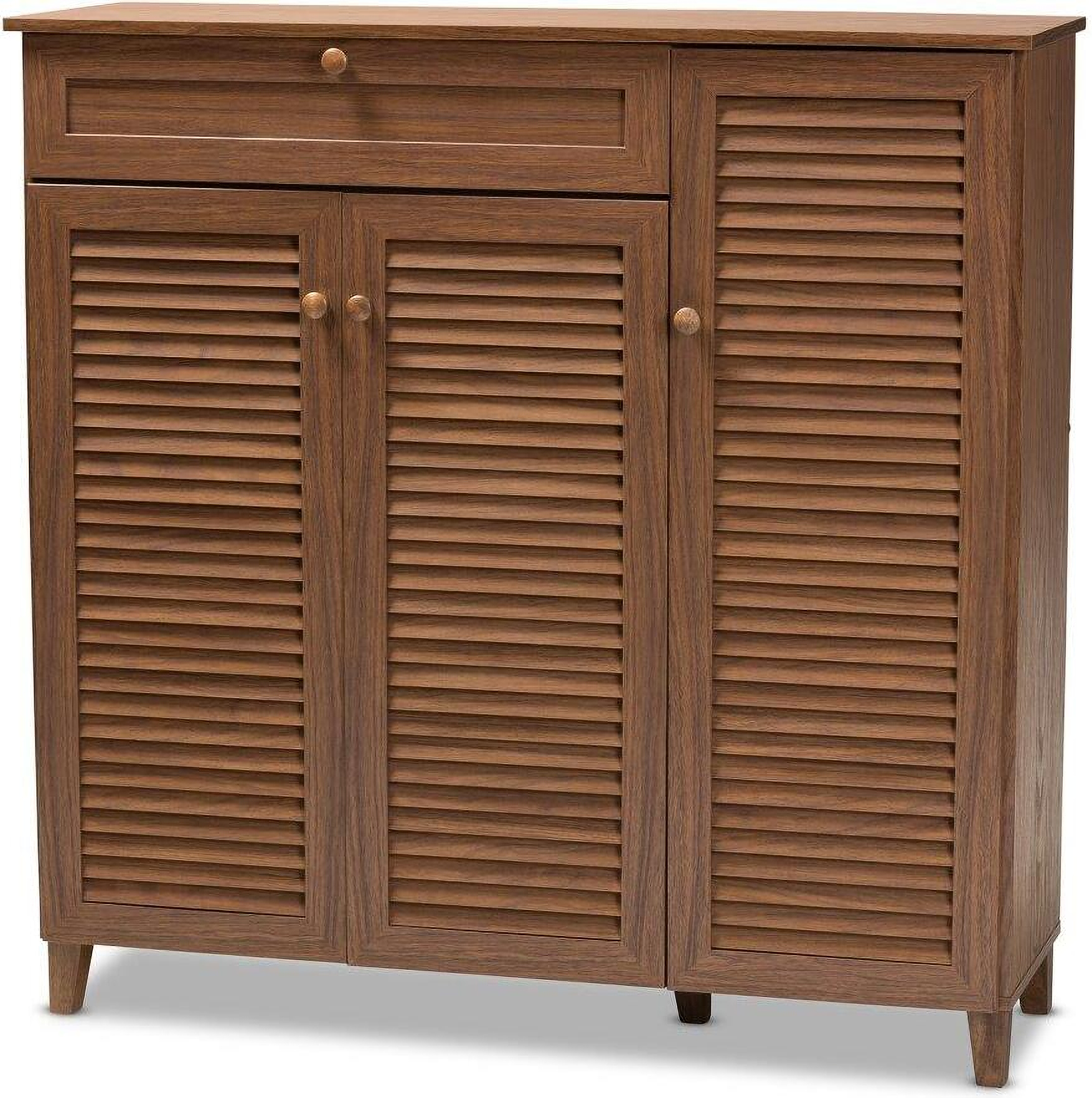 Baxton Studio Coolidge Modern and Contemporary Walnut Finished 11