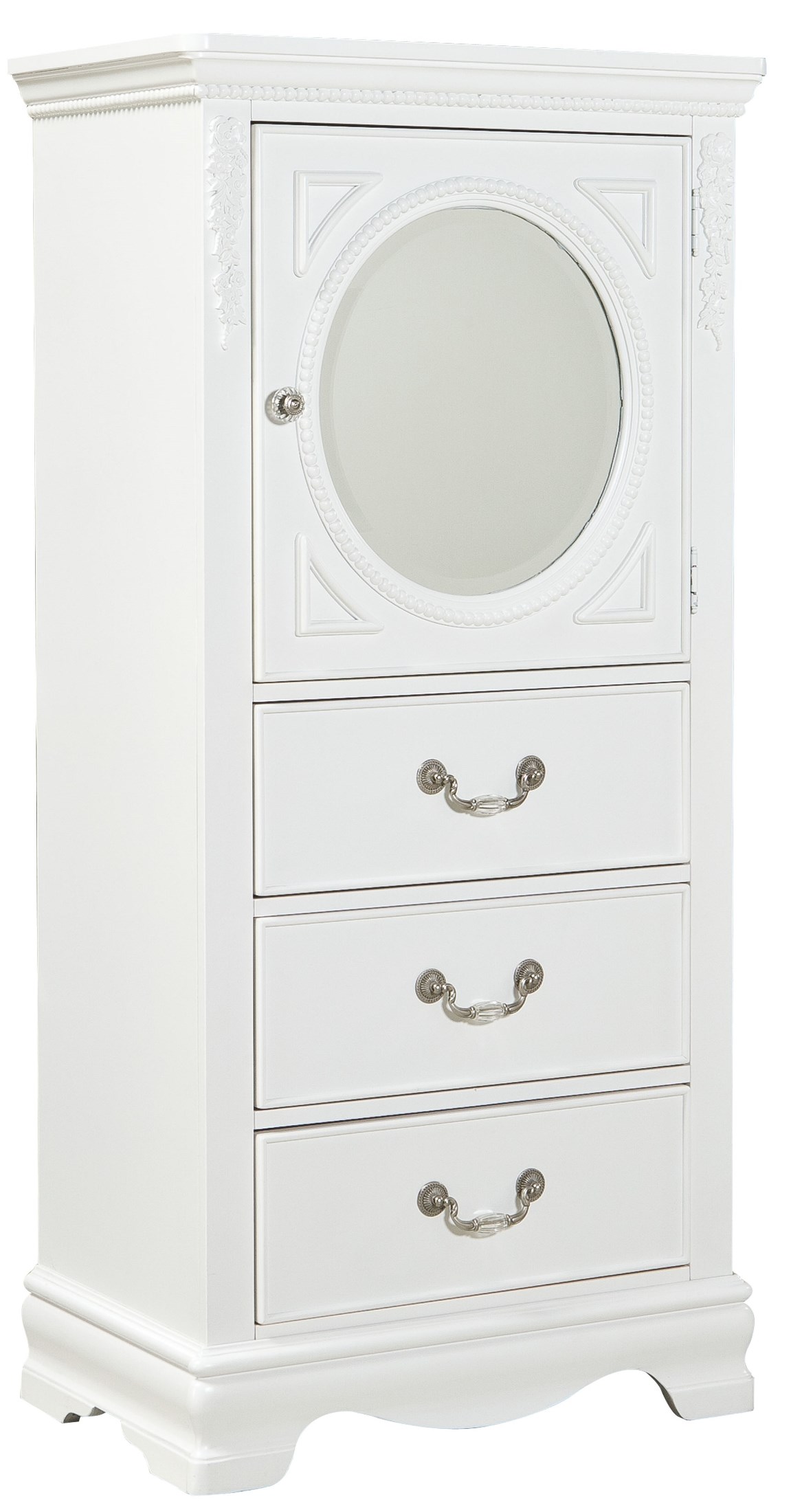 Jessica Clean White Lingerie Chest 1stopbedrooms