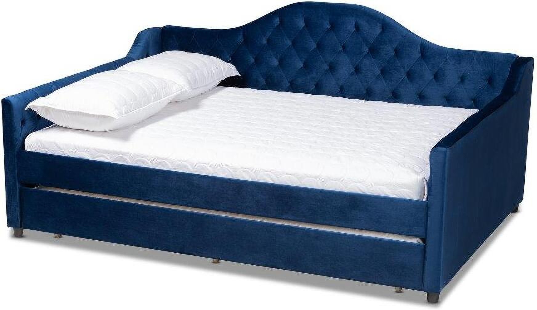 Baxton Studio Perry Modern and Contemporary Royal Blue Velvet