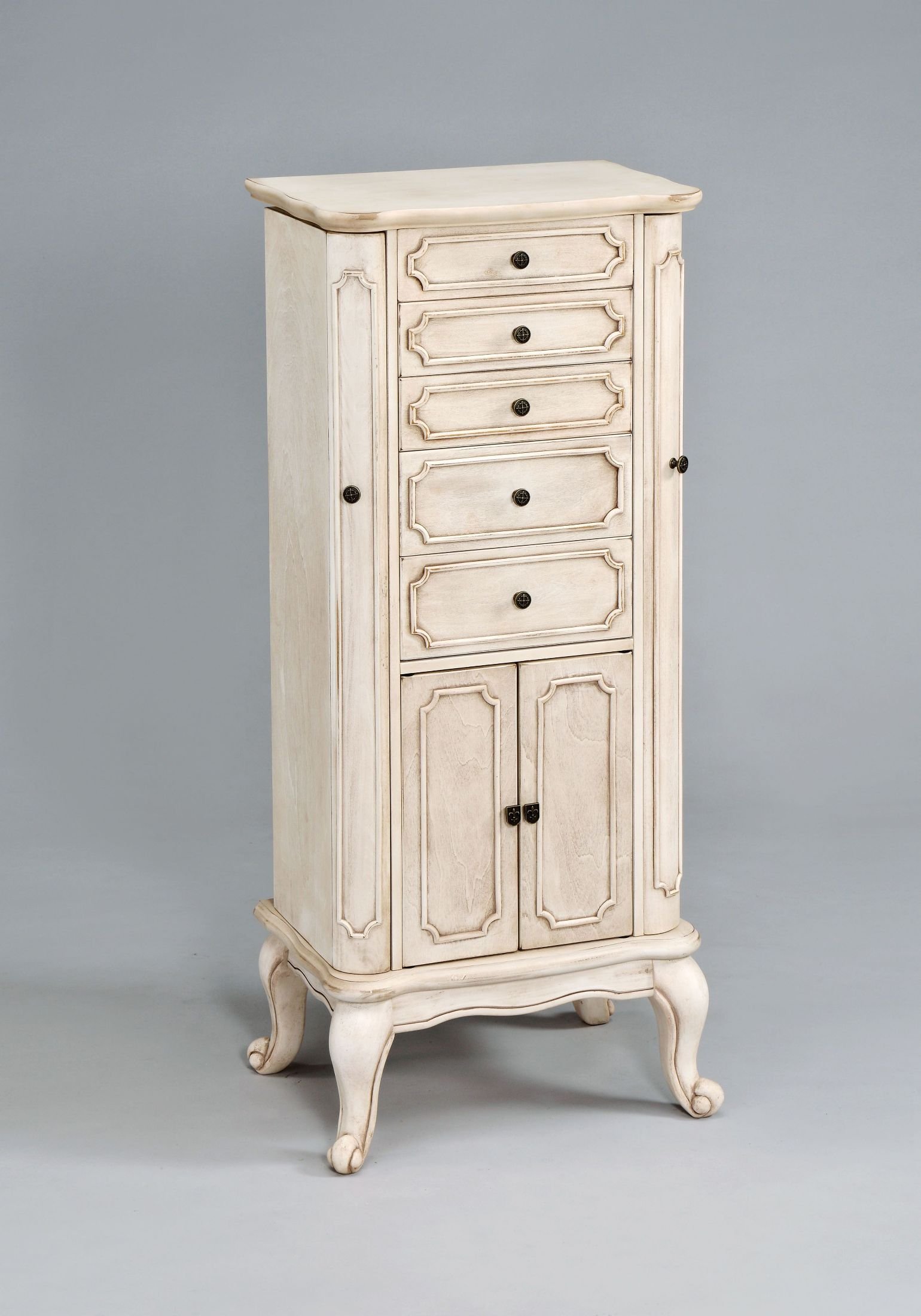 ACME Lief Antique White Jewelry Armoire Lief Collection 6 Reviews