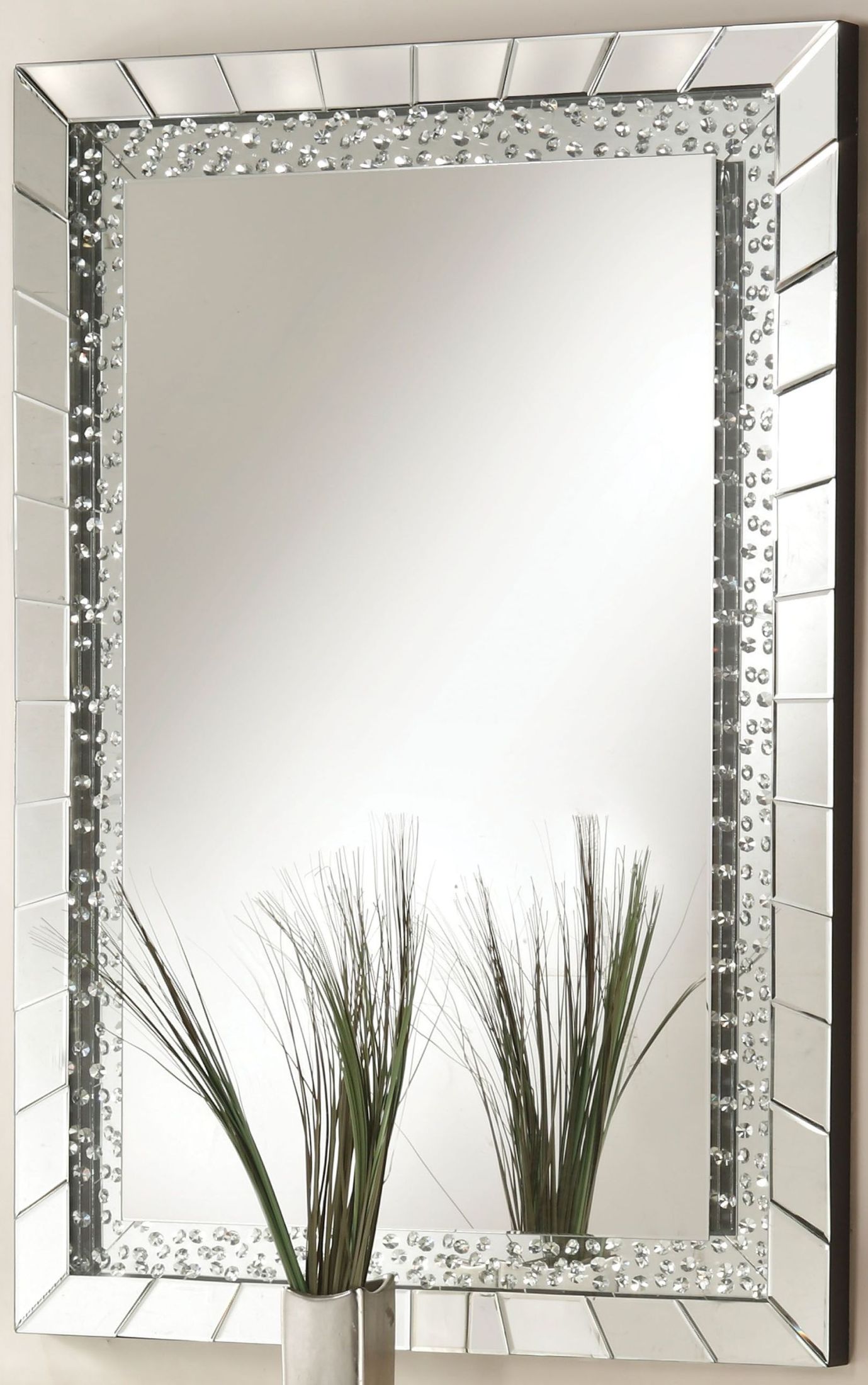 Nysa Mirrored Accent Wall Mirror by ACME 1StopBedrooms