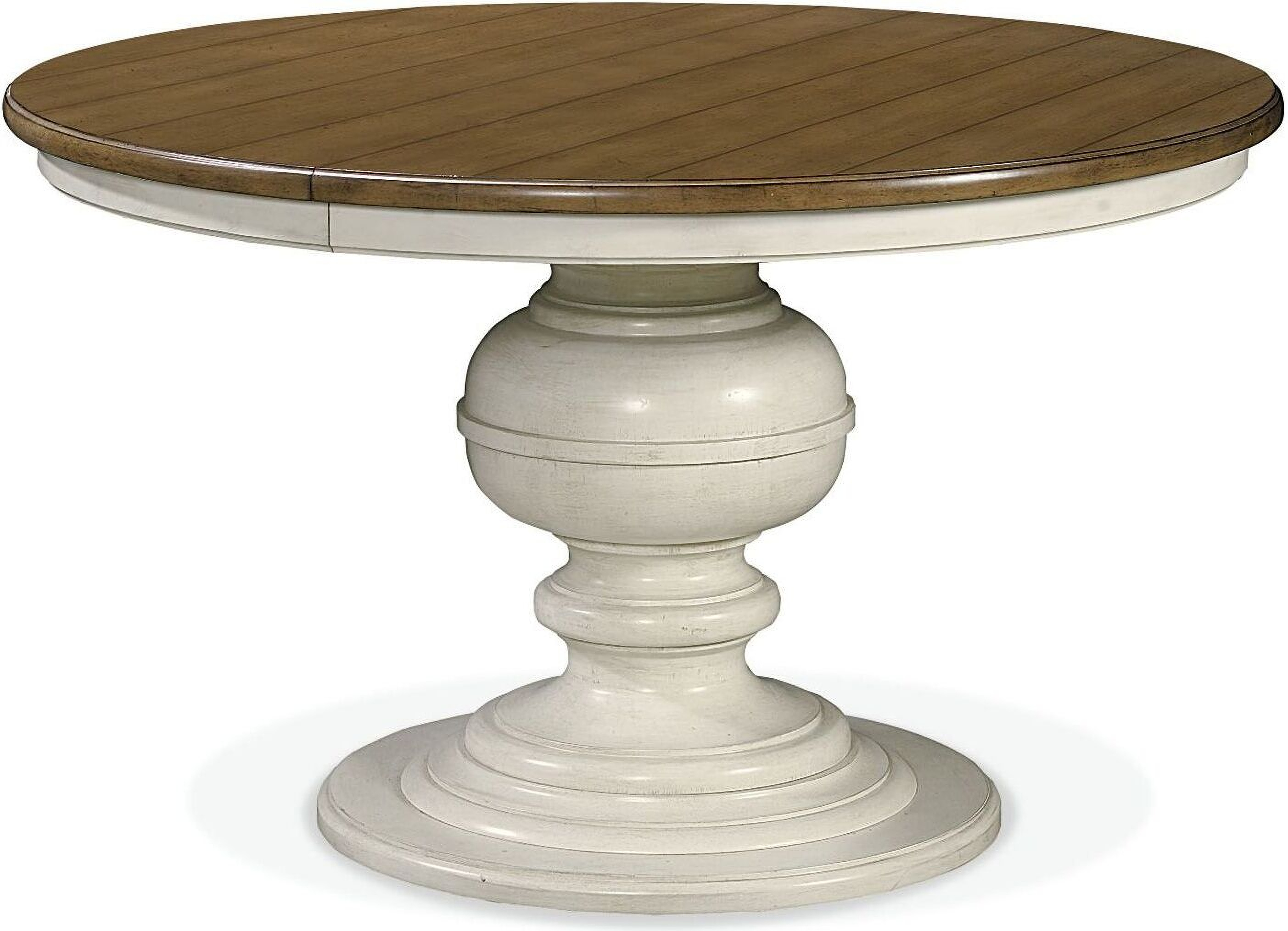 Summer House Oyster White Round Pedestal Dining Table by Liberty