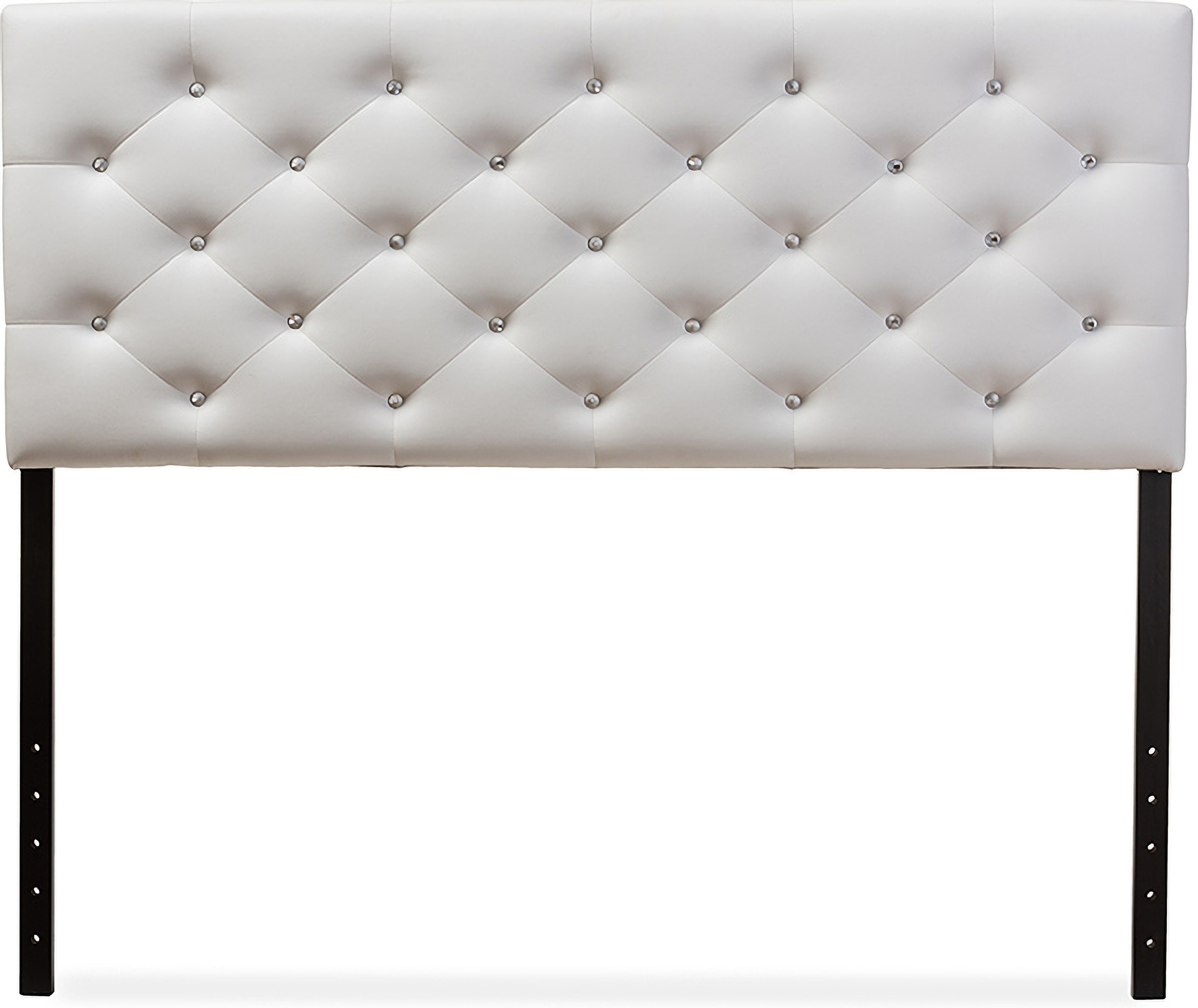 Baxton Studio Viviana Modern And Contemporary White Faux Leather