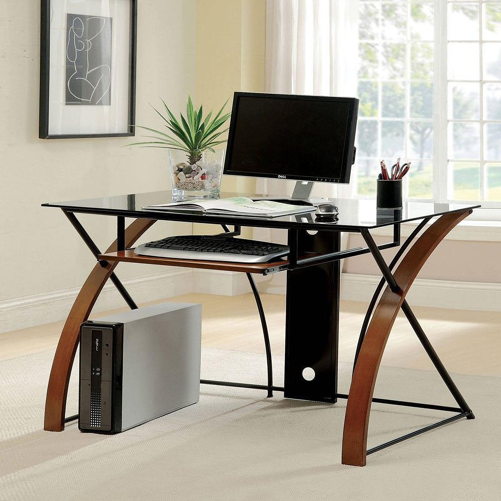 Baden Computer Desk by Furniture of America | 1StopBedrooms