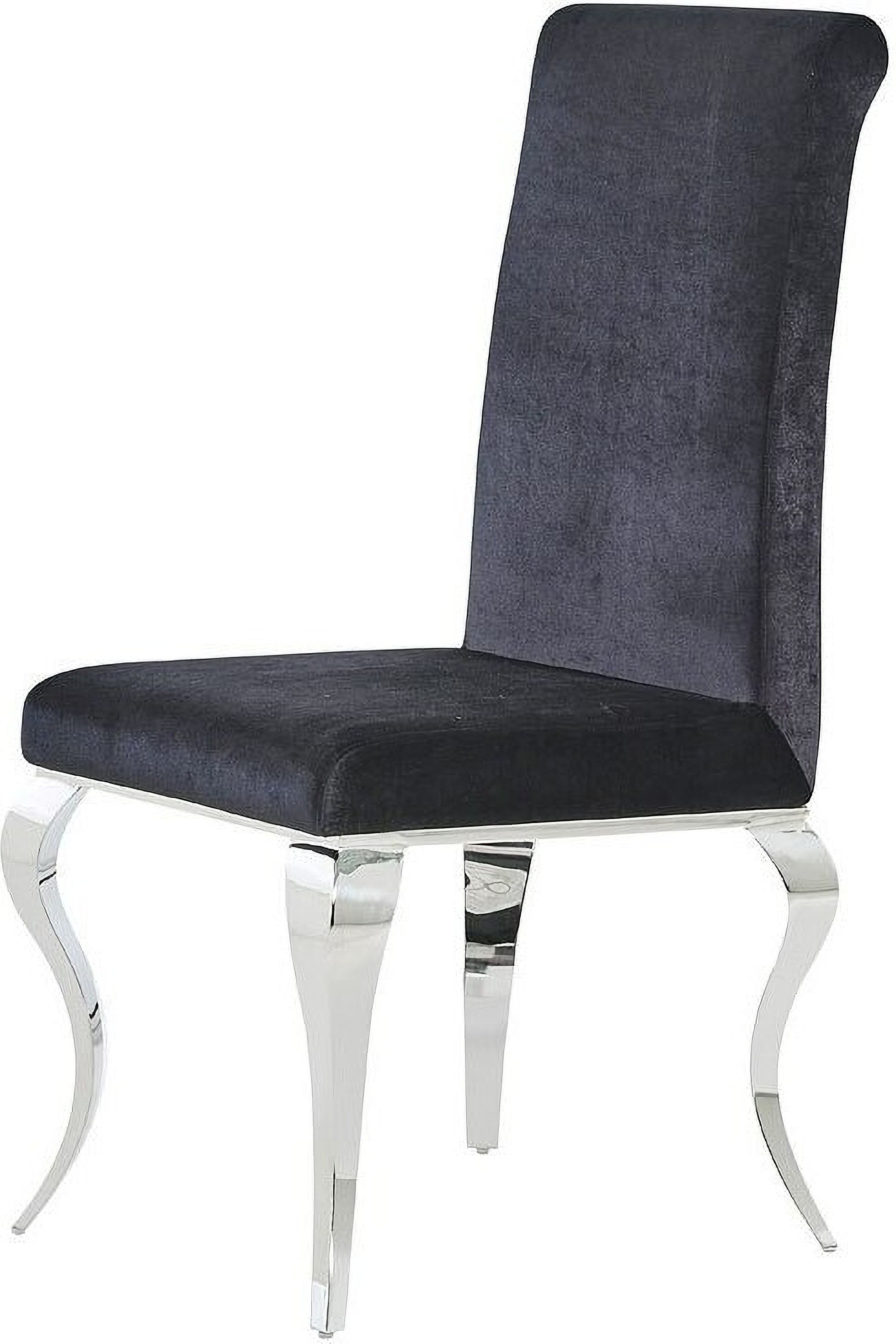 Crushed velvet dining online chairs with silver legs