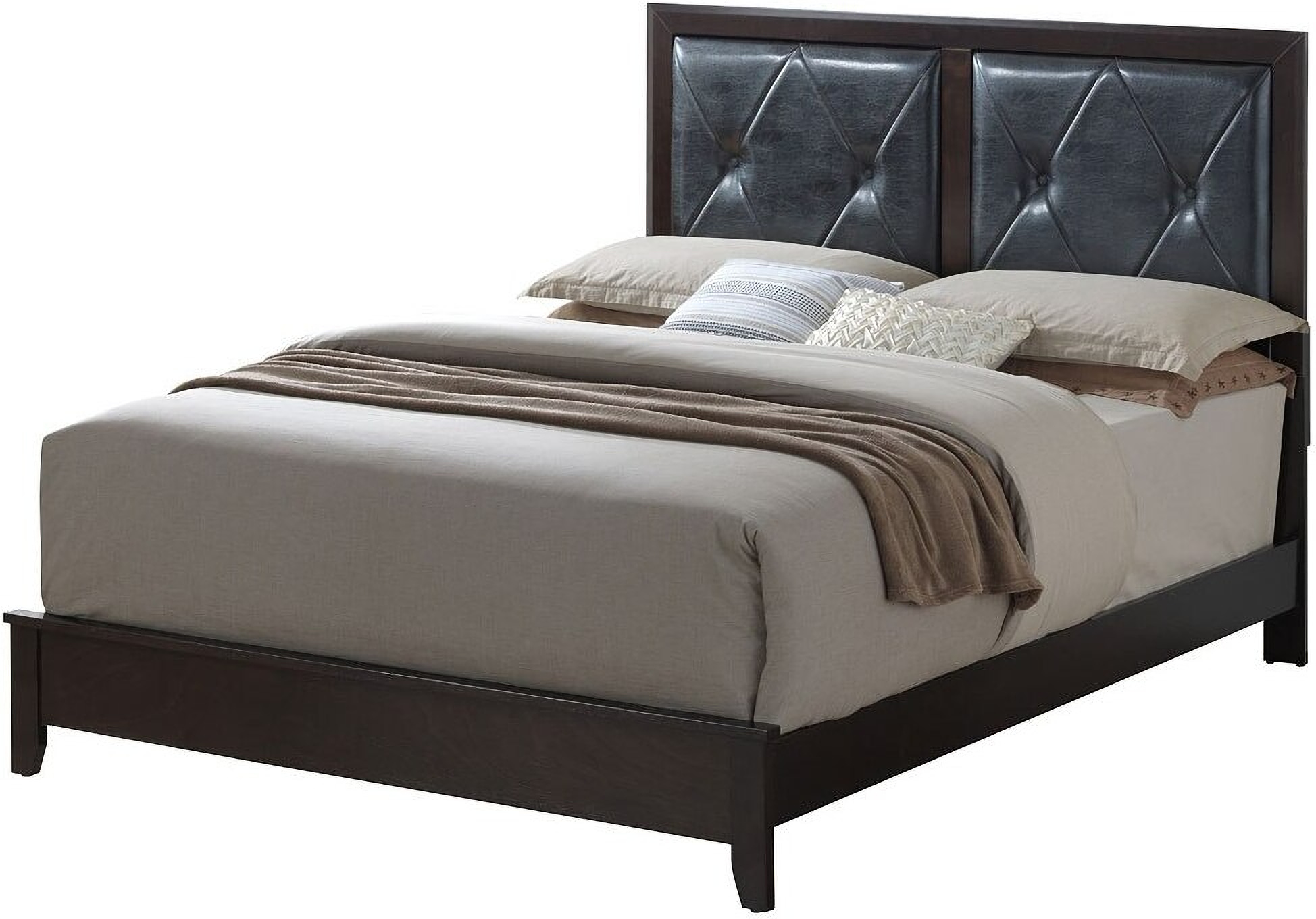 Parker Low Profile Bed (Queen) by Glory 1StopBedrooms